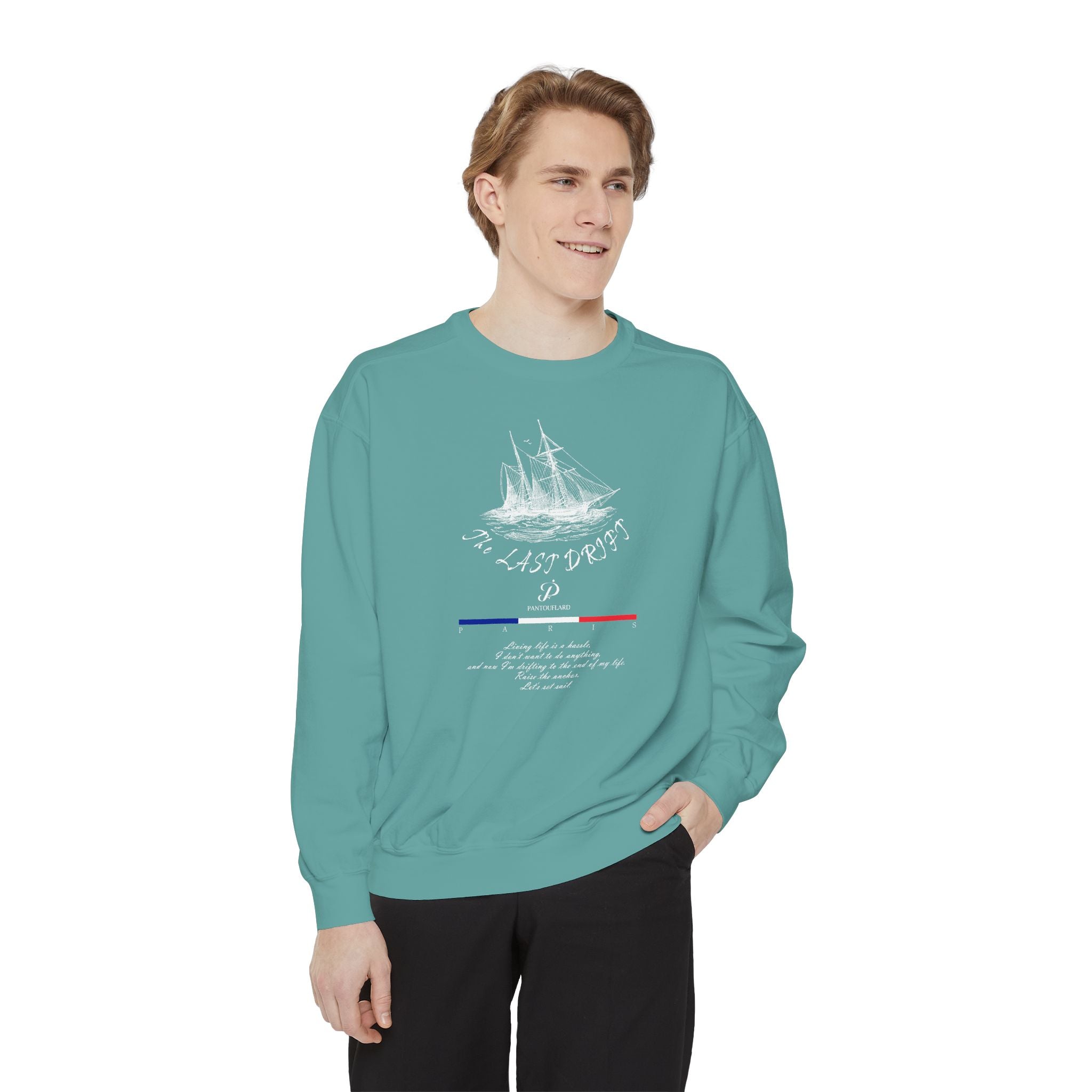 Unisex Navy Last Drift Cotton Blend Sweatshirt