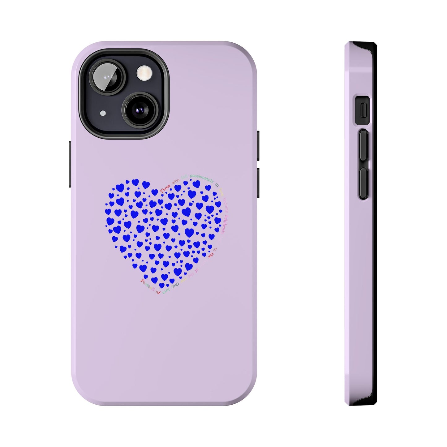 Blue Heart Design Tough iPhone Cases