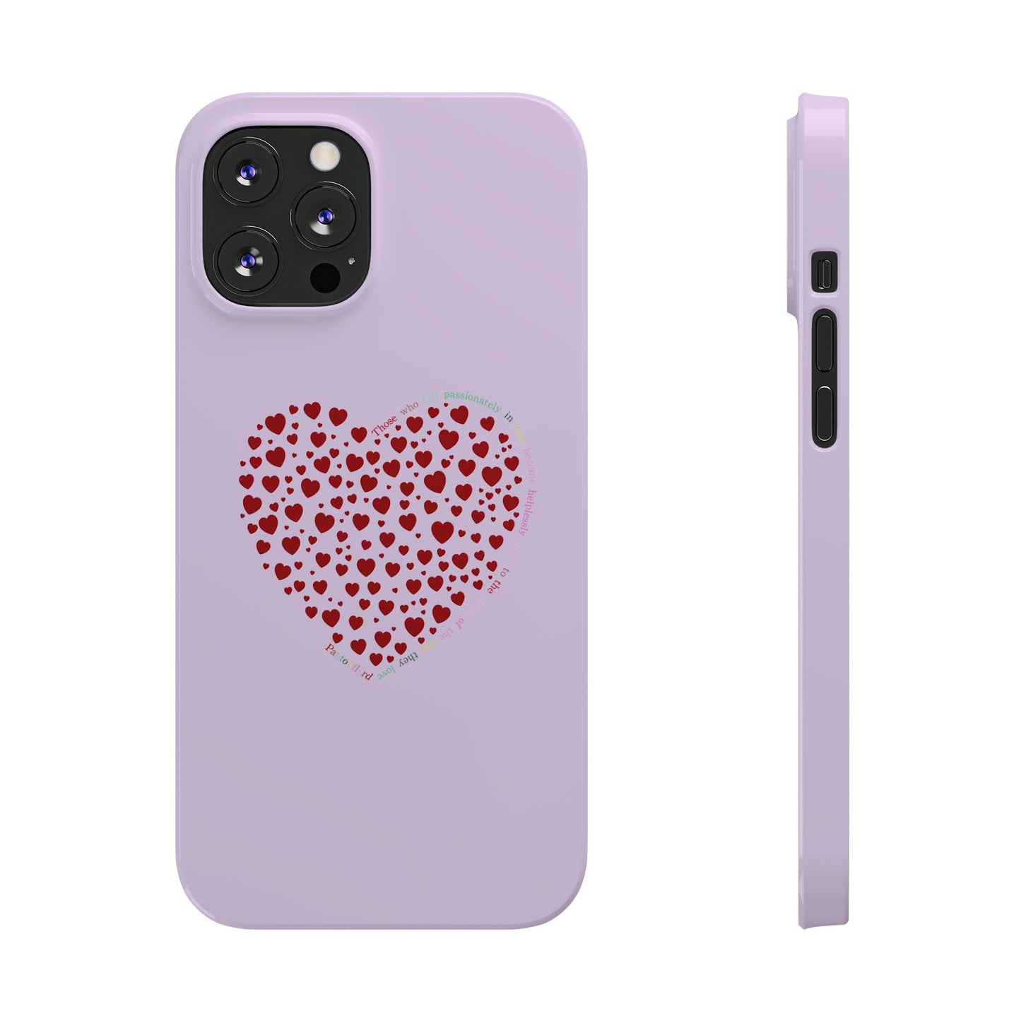 Funda delgada Red Heart para iPhone