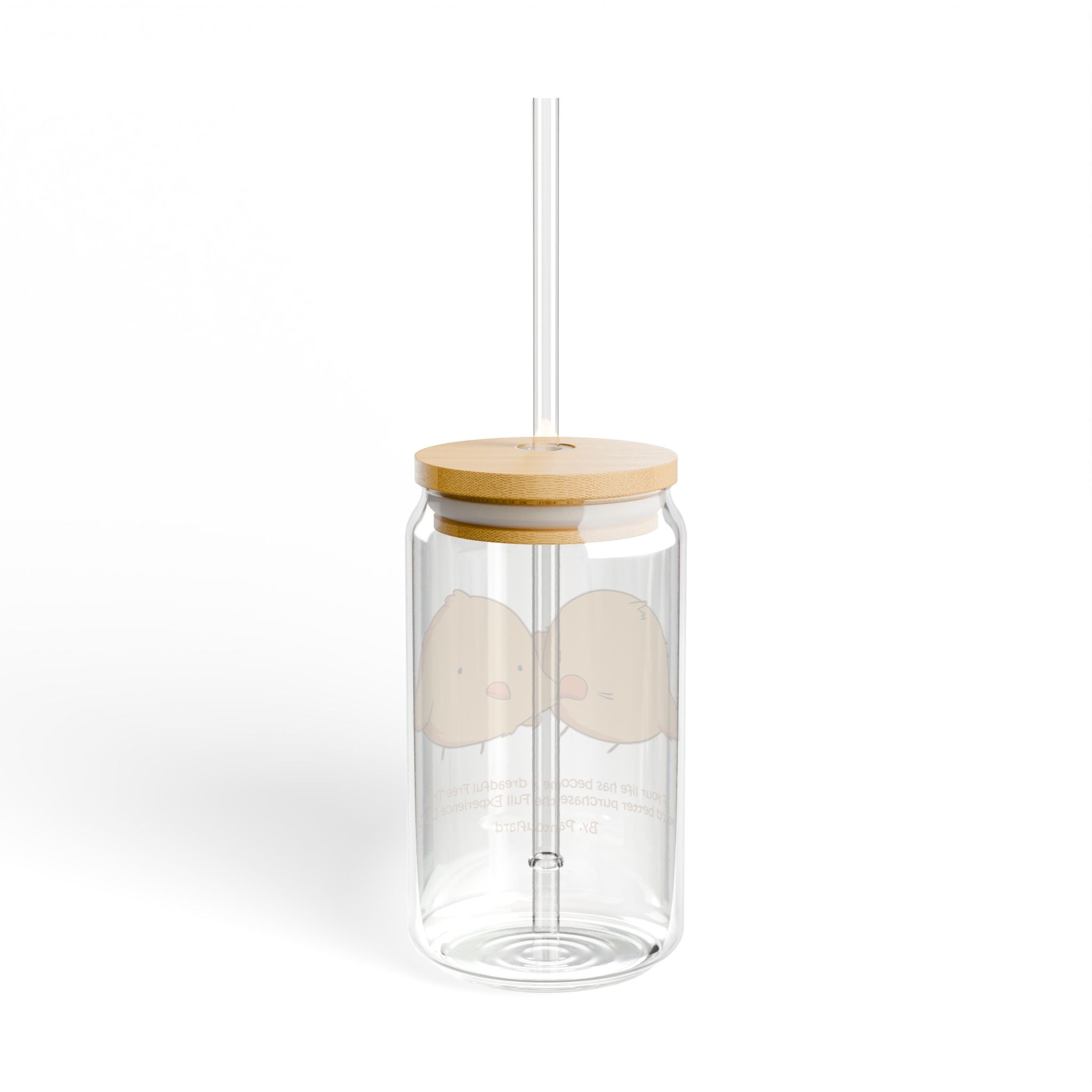 Clear Pantouflard Witty Chicks Tempered Glass Sipper