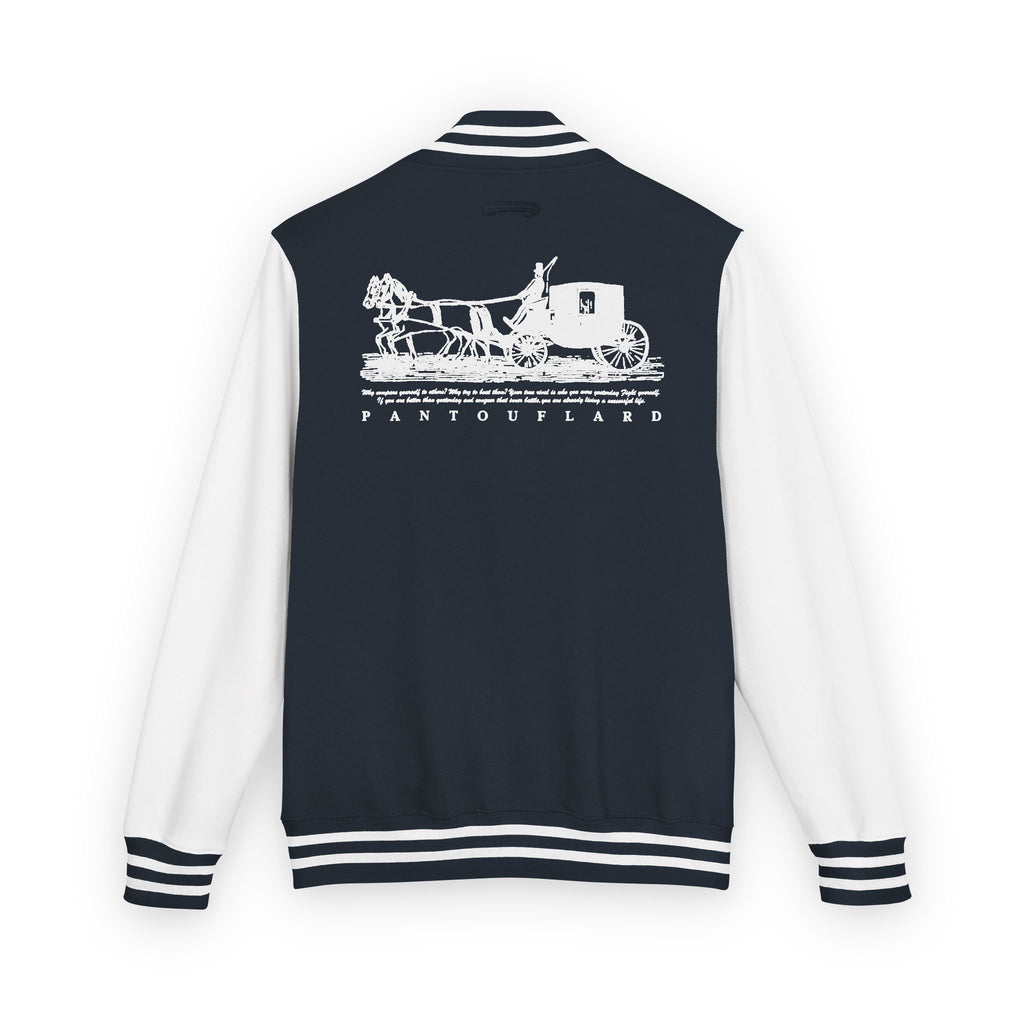 Unisex Navy Pantouflard Carriage Cotton Blend Jacket