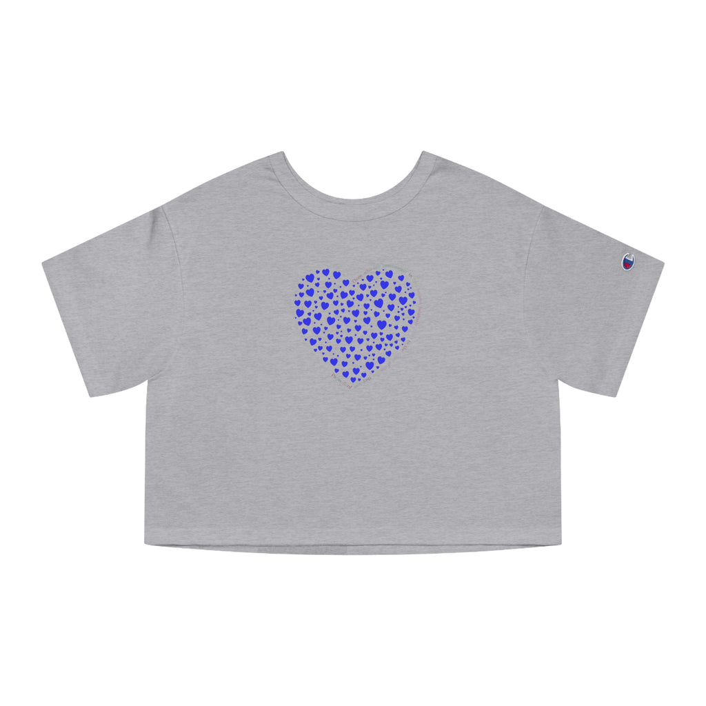 Camiseta corta sencilla Champion® (Corazón azul)