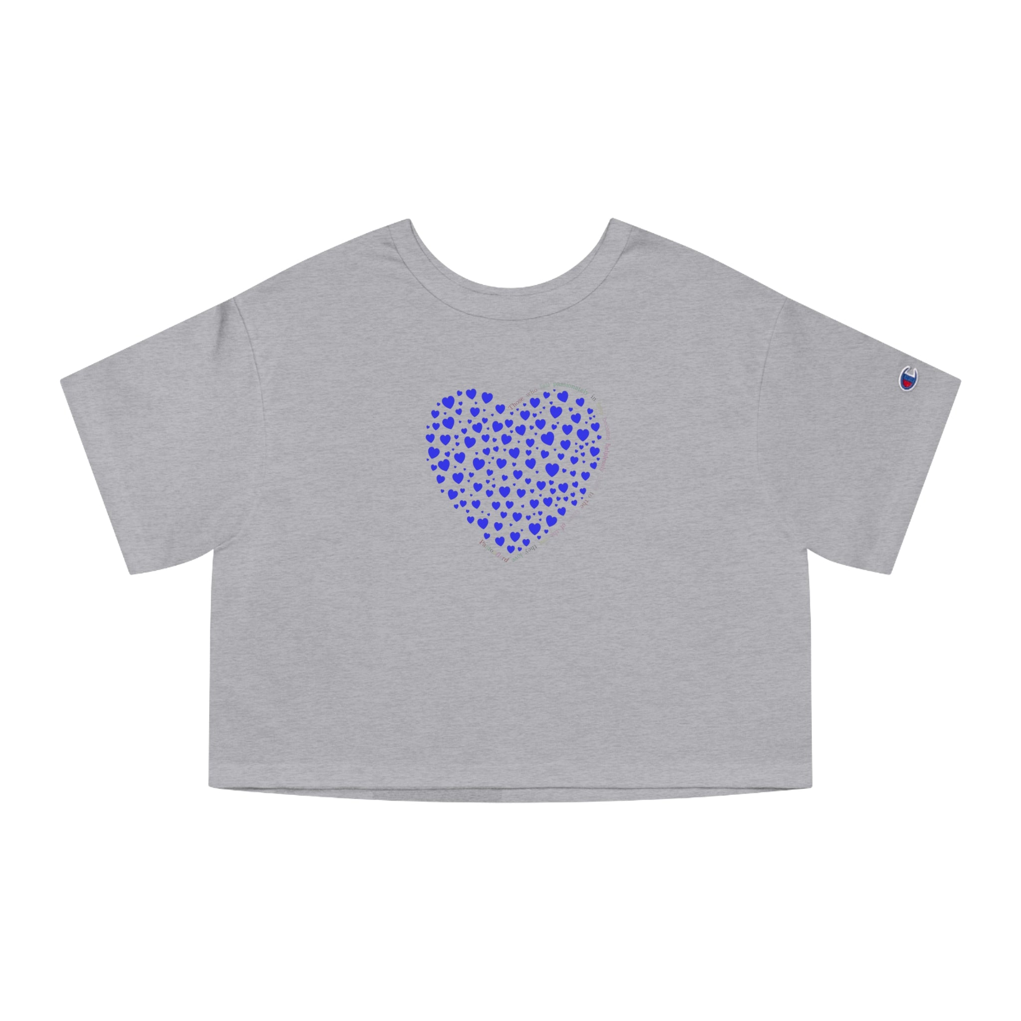 Camiseta corta sencilla Champion® (Corazón azul)