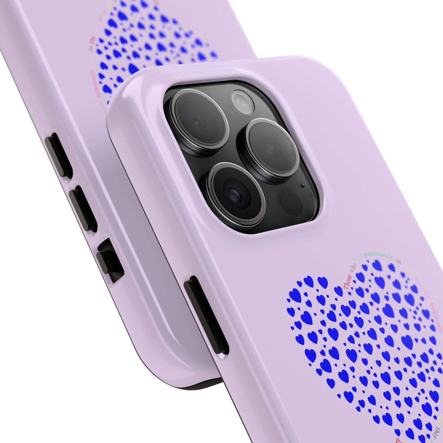 Blue Heart Design Tough iPhone Cases