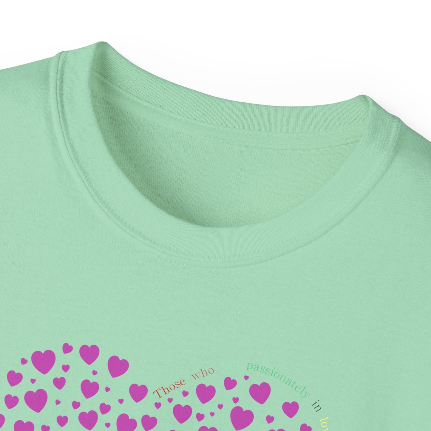 Pink Heart Unisex short sleeved T-shirt