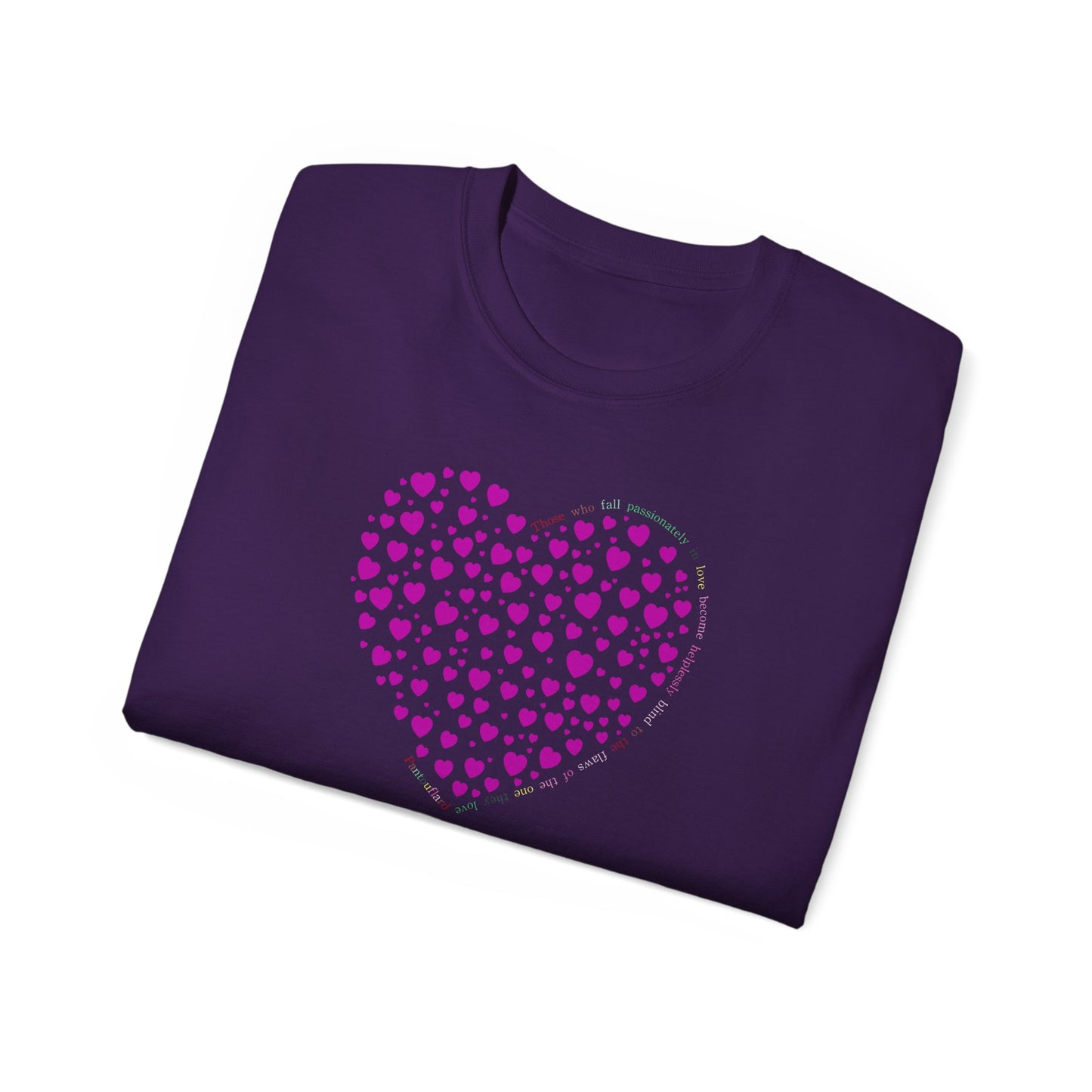 Pink Heart Unisex short sleeved T-shirt