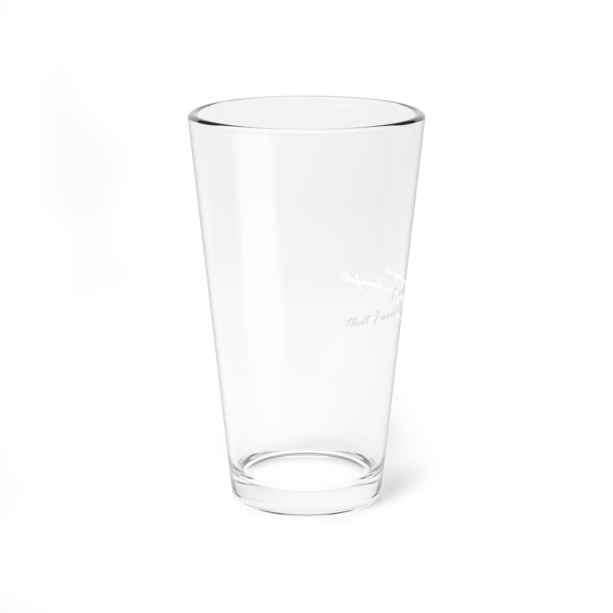 Clear Pantouflard Inspirational Quote Solid Glass Mixer