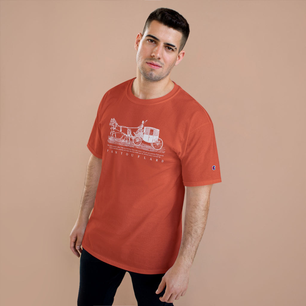 Unisex Charcoal Champion Vintage Carriage 100% Cotton T-Shirt