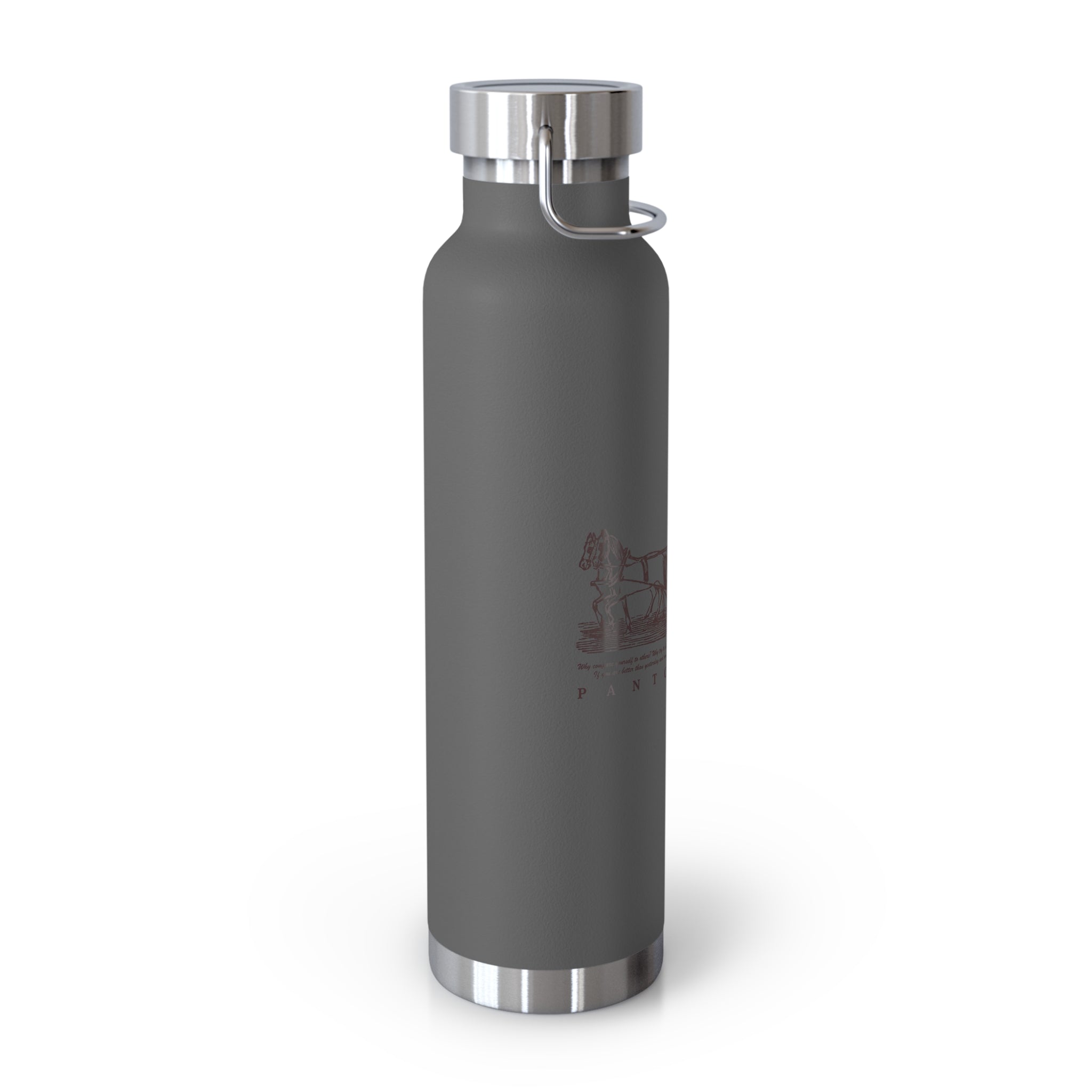 Orange Vintage Carriage Quote 22oz Copper Vacuum Insulated Bottle
