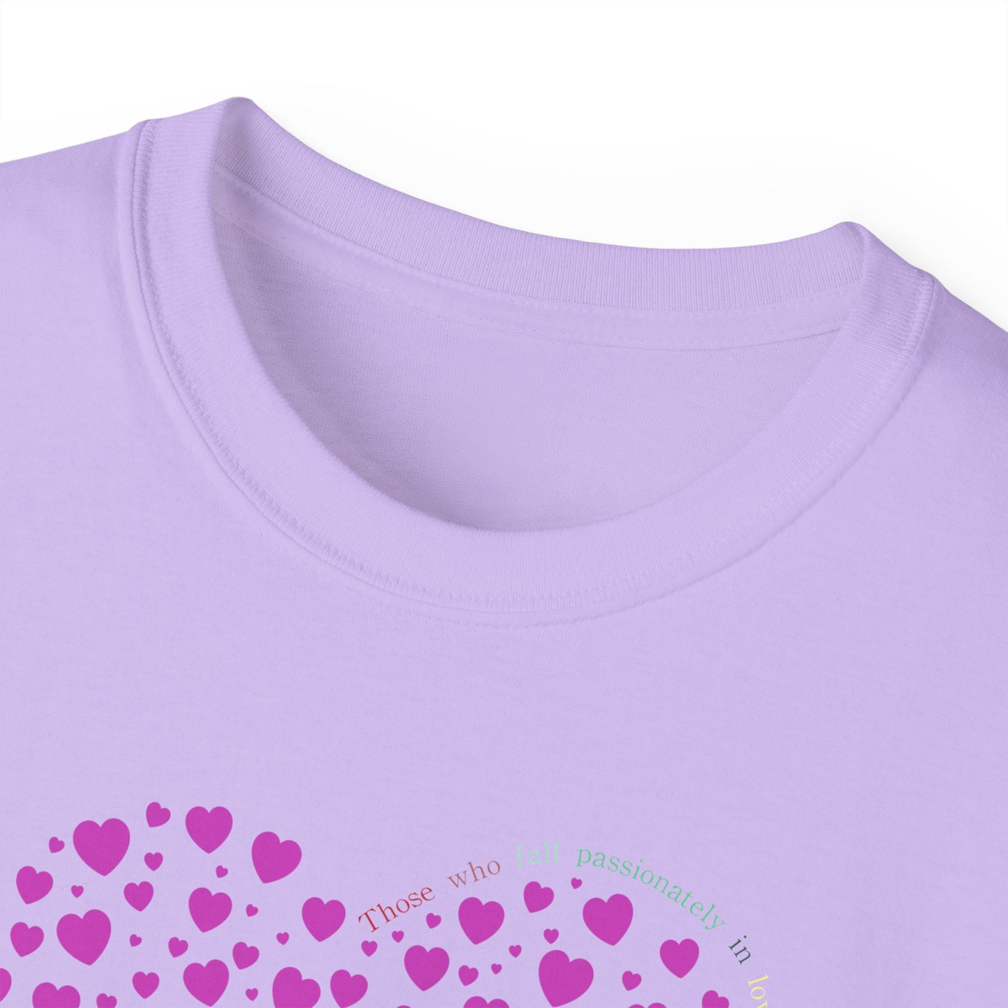 Pink Heart Unisex short sleeved T-shirt