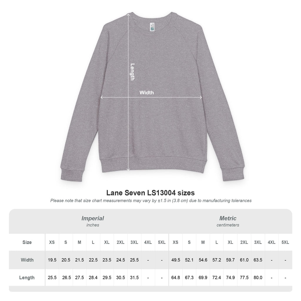 Unisex Old Money Aesthetic Raglan Crewneck - Premium French Terry