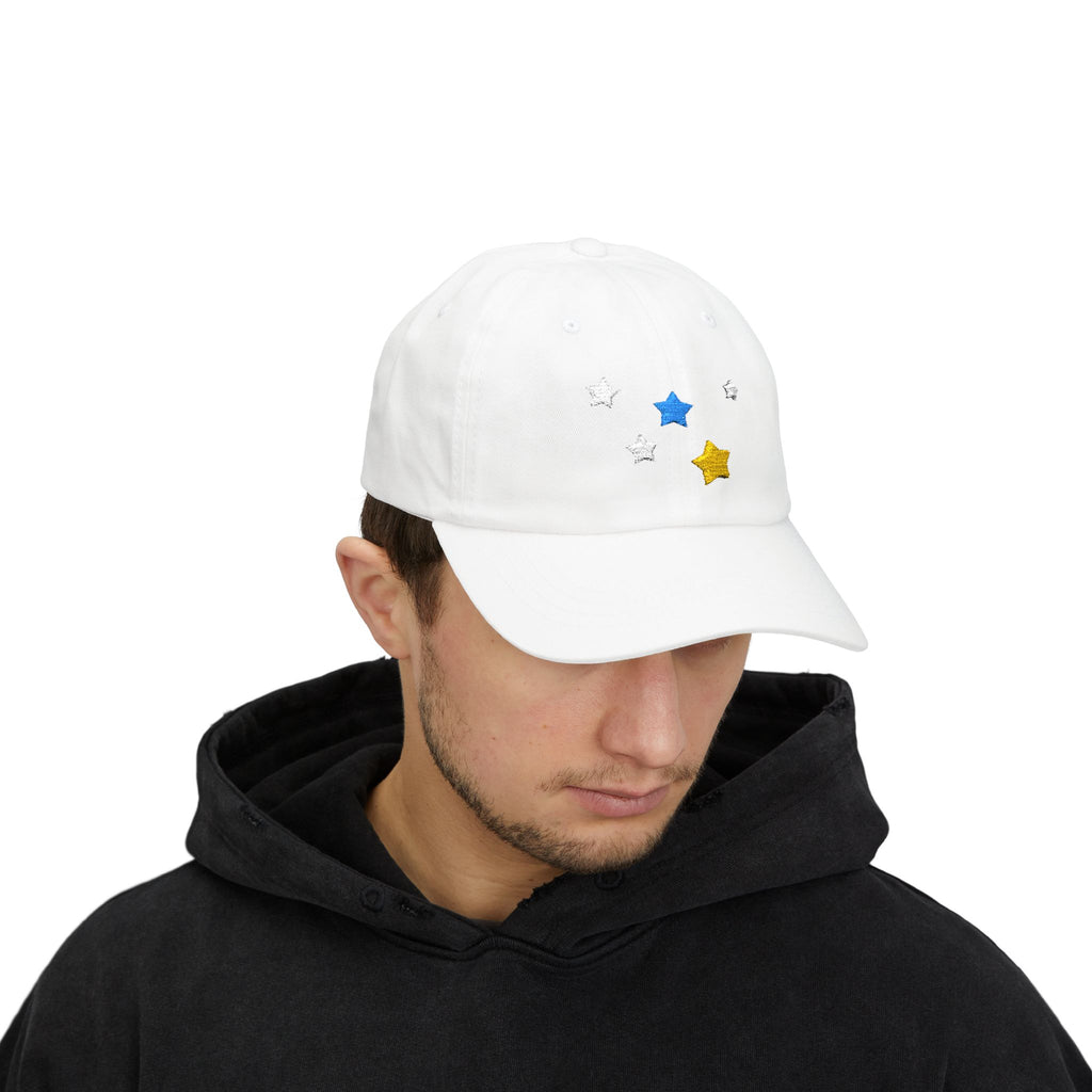Unisex Cassiopeia Star Embroidered Cotton Dad Cap