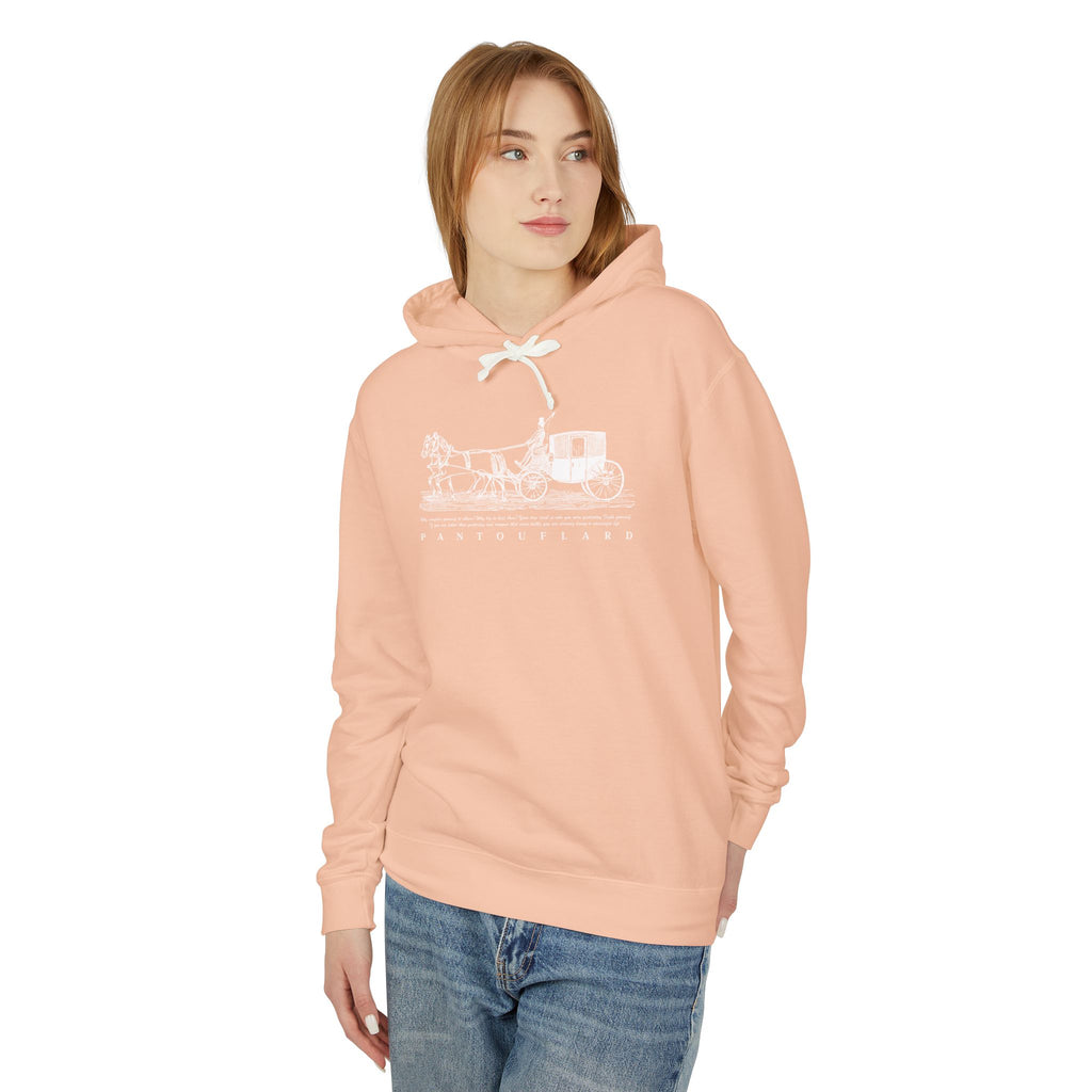 Old Money Equestrian Heritage Hoodie - The Timeless Carriage II (Lightweight 100% Cotton)