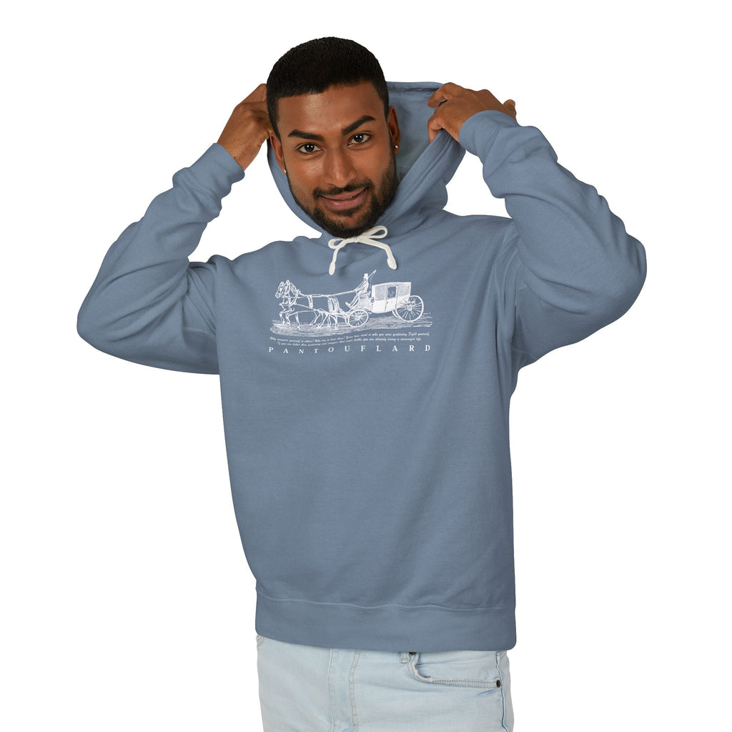 Old Money Equestrian Heritage Hoodie - The Timeless Carriage II (Lightweight 100% Cotton)