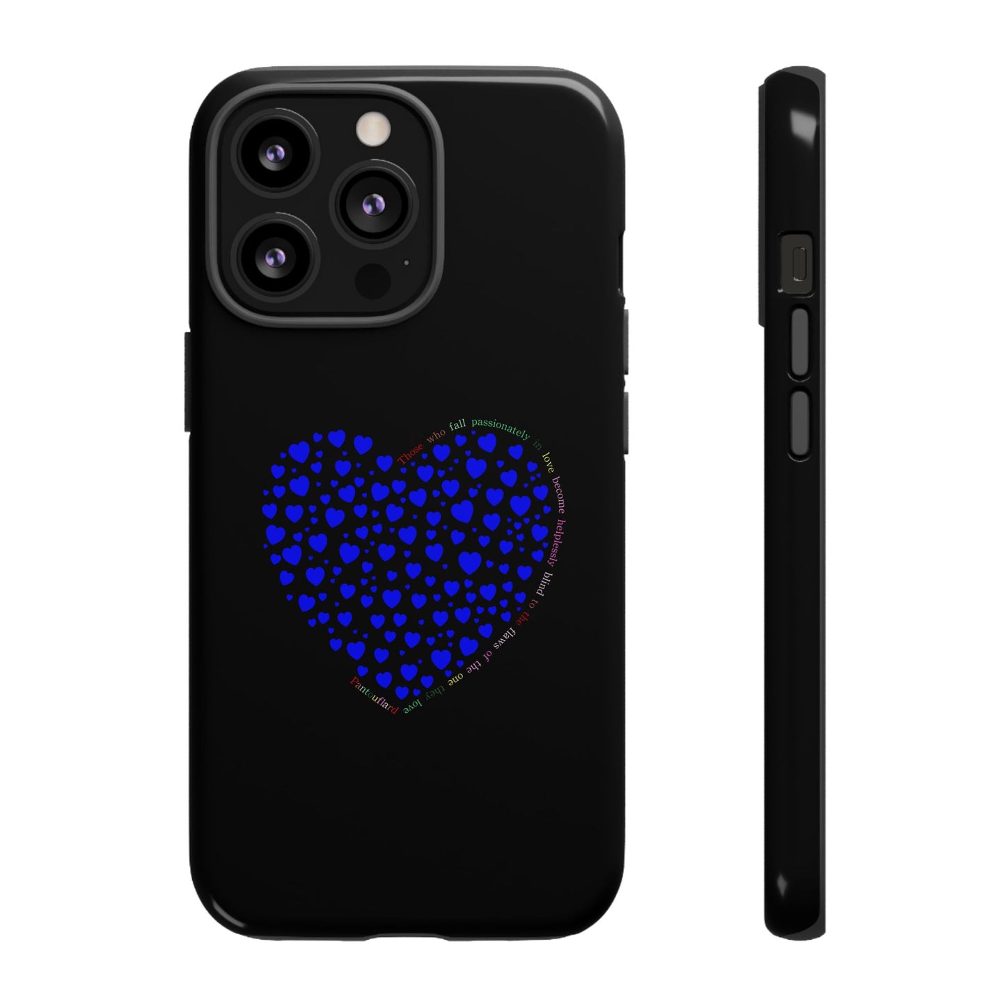 Fundas de corazón azul para teléfonos iPhone, Galaxy, Google Pixel (54 tipos)