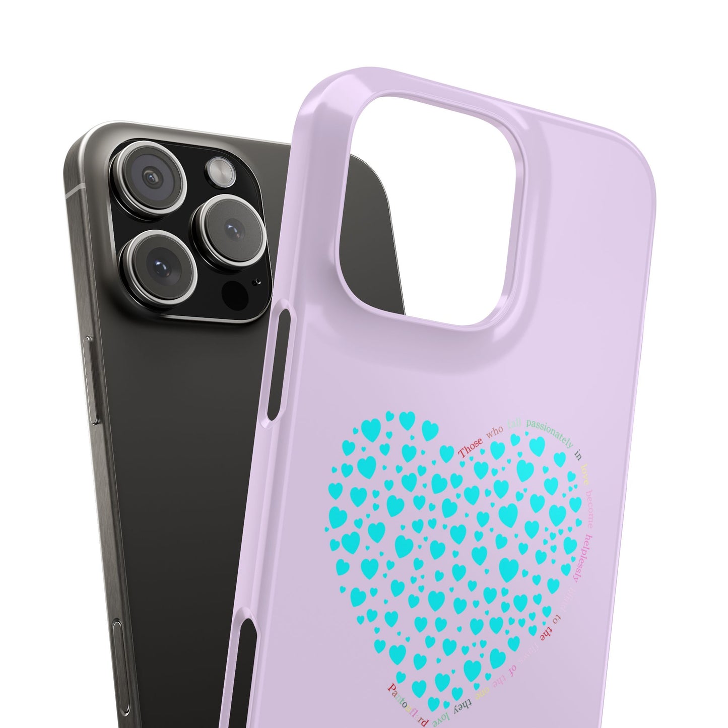 Funda delgada Mint Heart para iPhone
