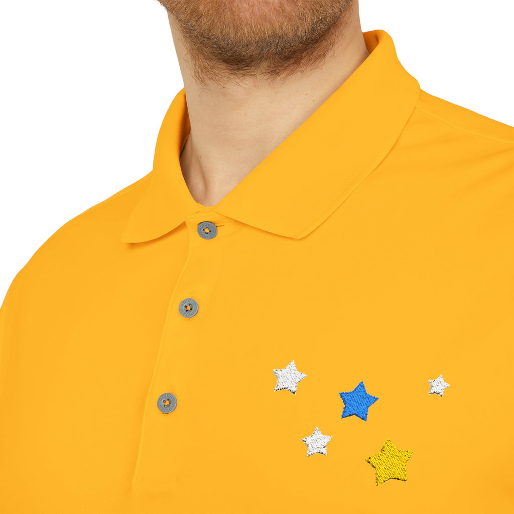 Adidas Unisex Cassiopeia Constellation Embroidered Polo - W-Shape Performance Shirt