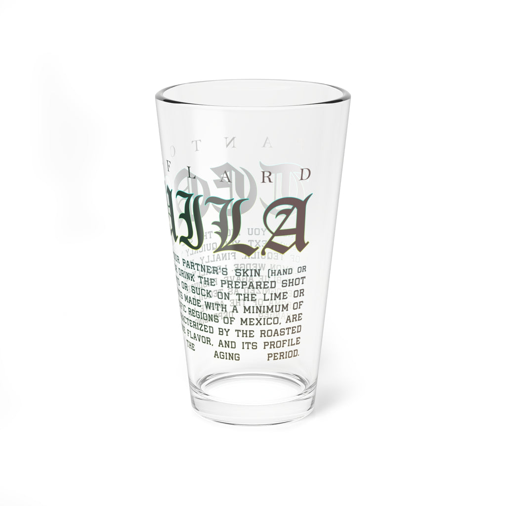 Clear Pantouflard Tequila Typography Solid Glass Mixer