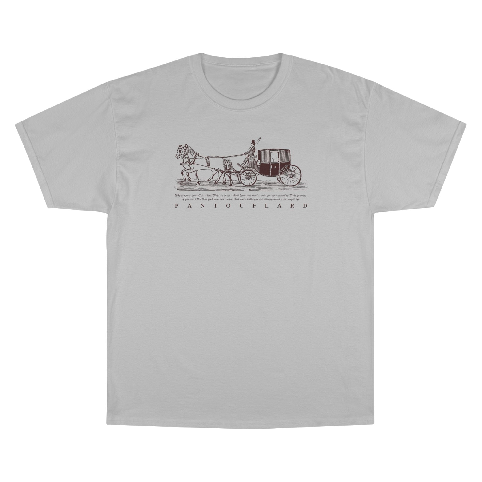 Unisex Burnt Orange Champion Vintage Carriage 100% Cotton T-Shirt
