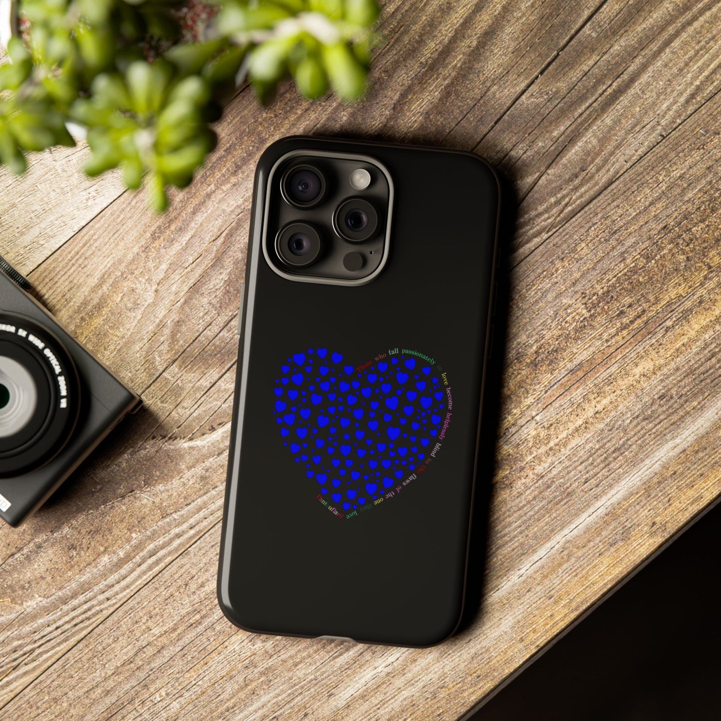 Fundas de corazón azul para teléfonos iPhone, Galaxy, Google Pixel (54 tipos)