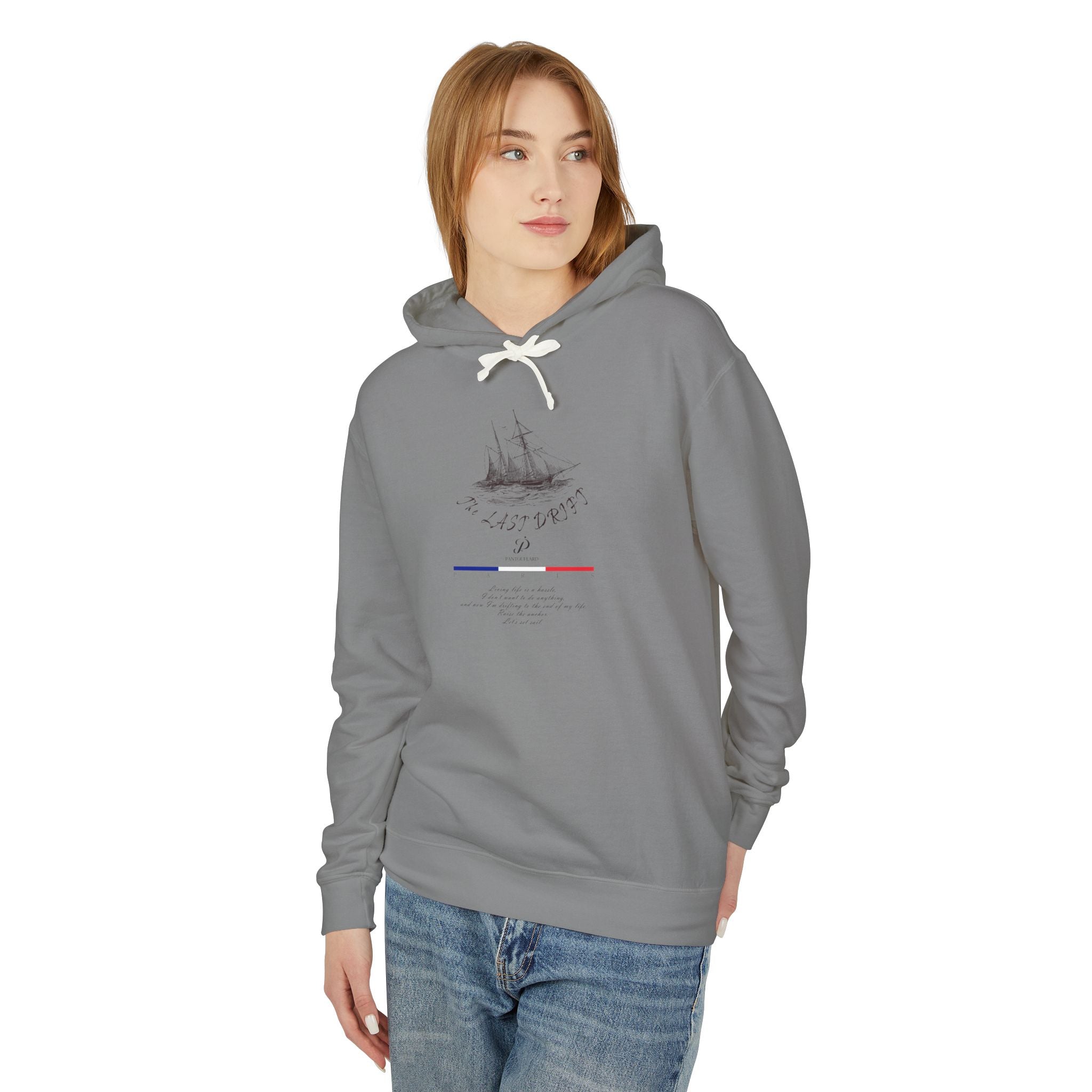 Old Money Nautical Heritage Hoodie - The Last Drift I (Lightweight 100% Cotton Coastal Pullover)