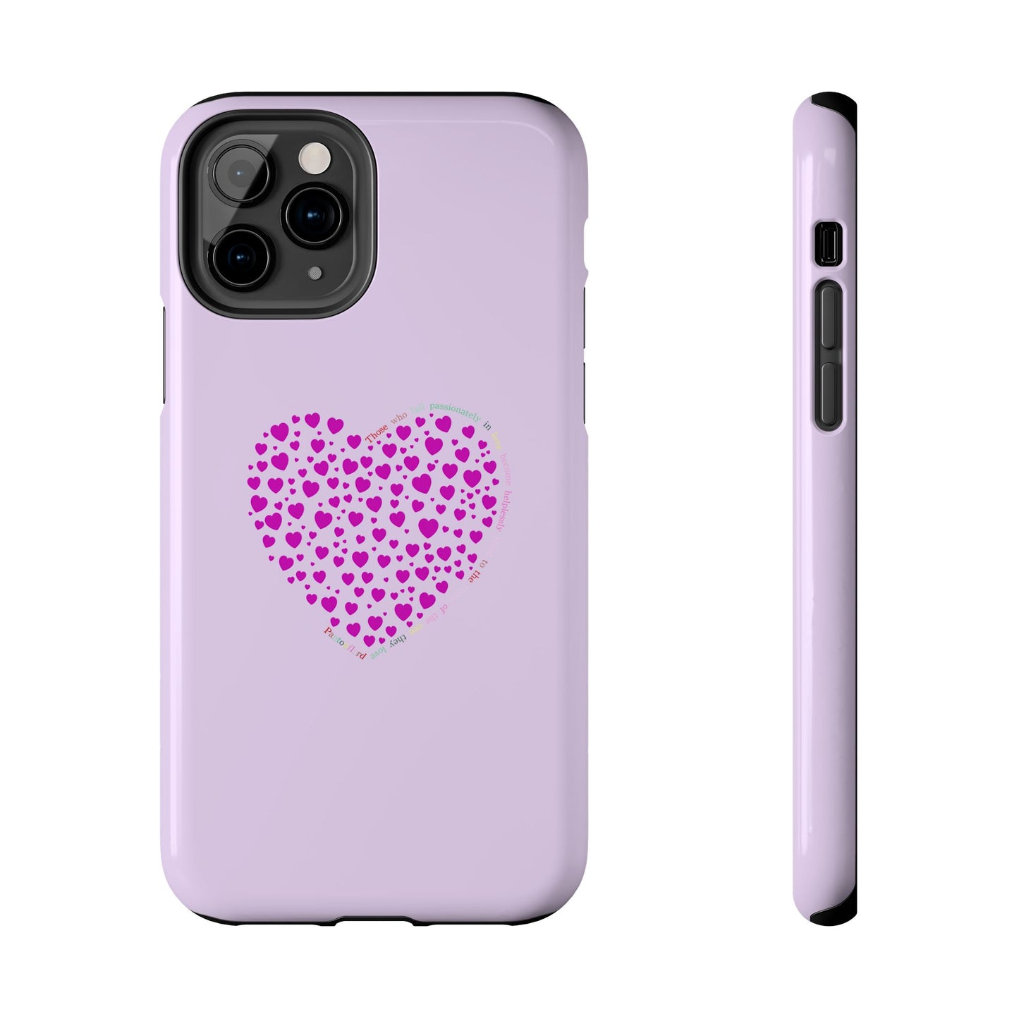 Pink Heart Design Tough iPhone Cases