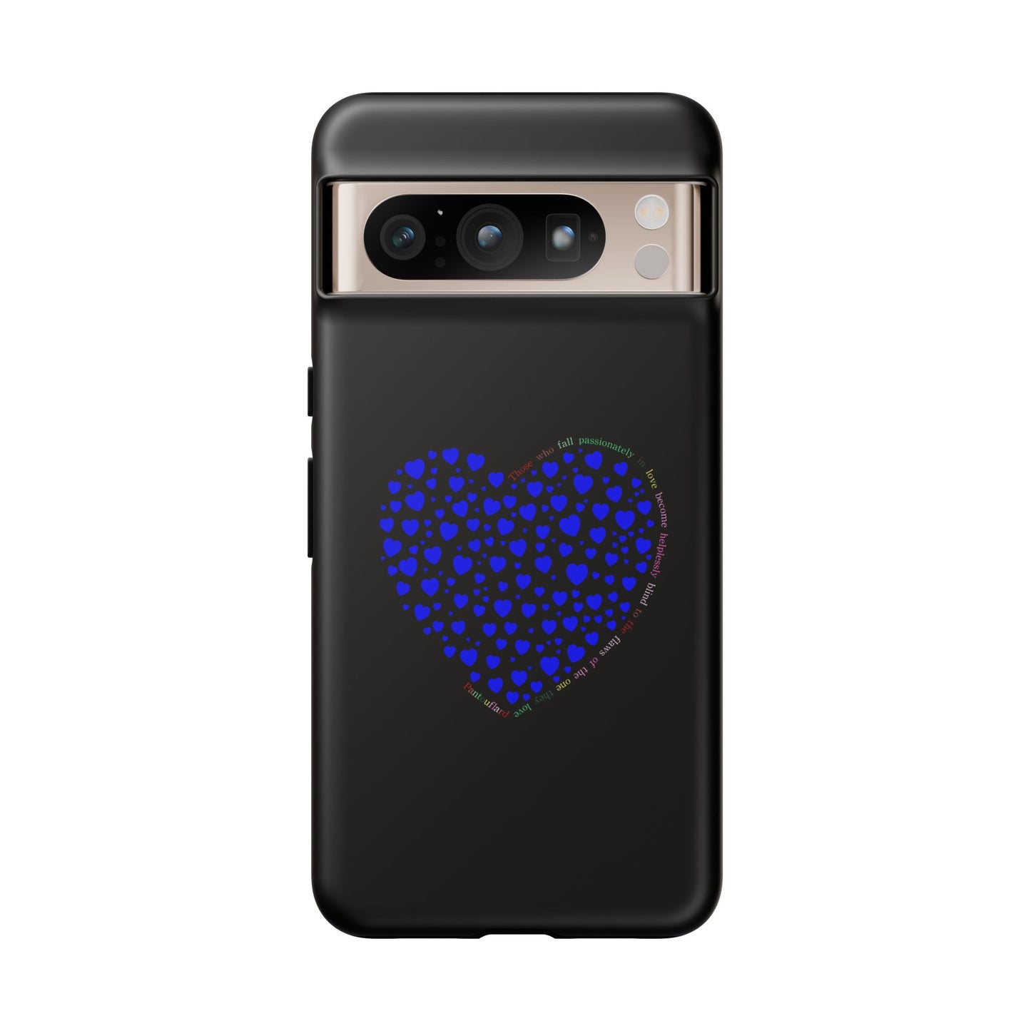 Fundas de corazón azul para teléfonos iPhone, Galaxy, Google Pixel (54 tipos)