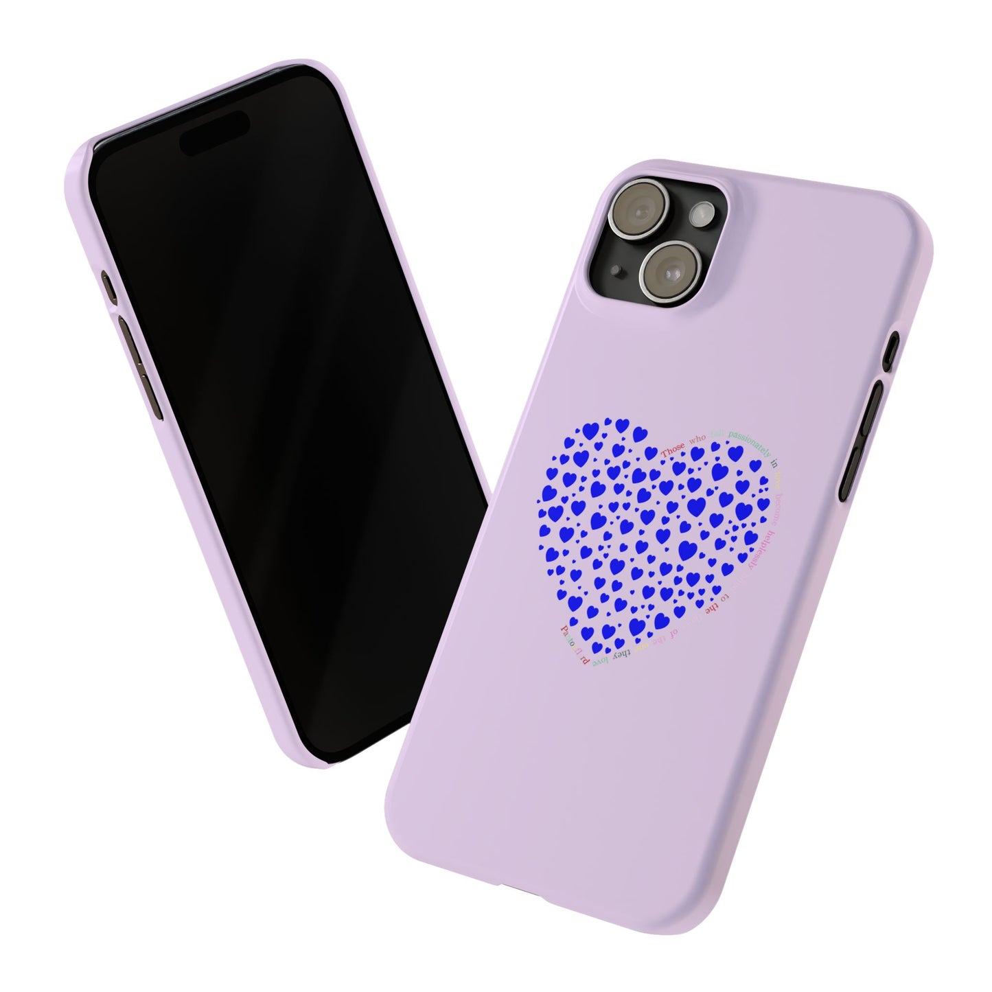 Funda delgada para iPhone Blue Heart