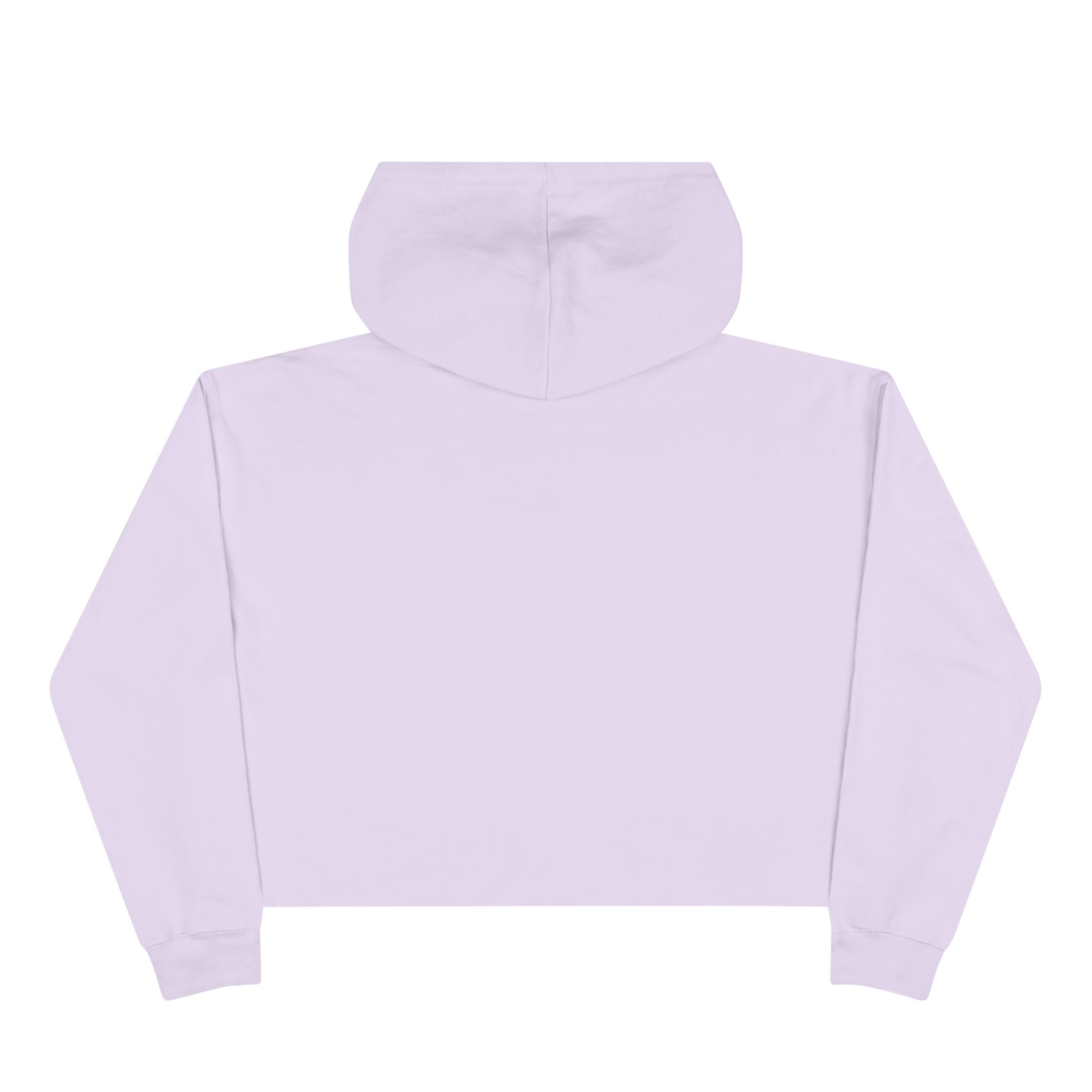 Women's Peach Floral Butterfly Spring Quote Cotton Blend Crop Hoodie