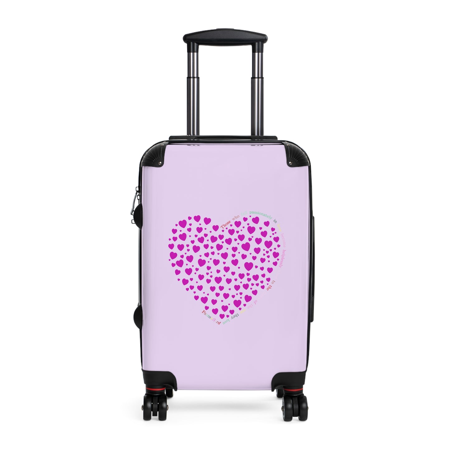 Travel carrier, Travel Suitcases Pink Heart Design