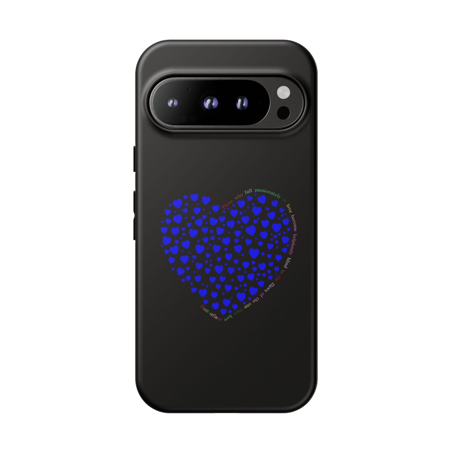 Fundas de corazón azul para teléfonos iPhone, Galaxy, Google Pixel (54 tipos)