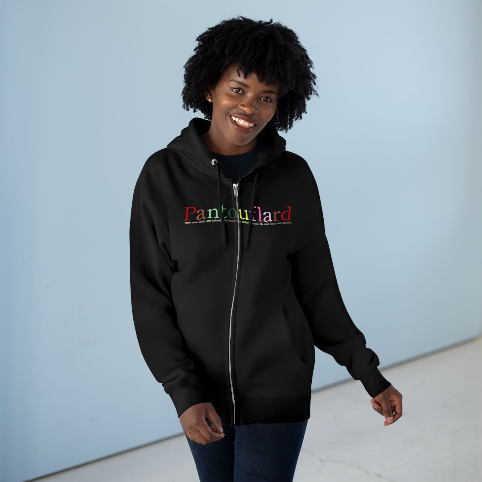 Text Zip Hoodie | Lane Seven Fleece with YKK Zipper