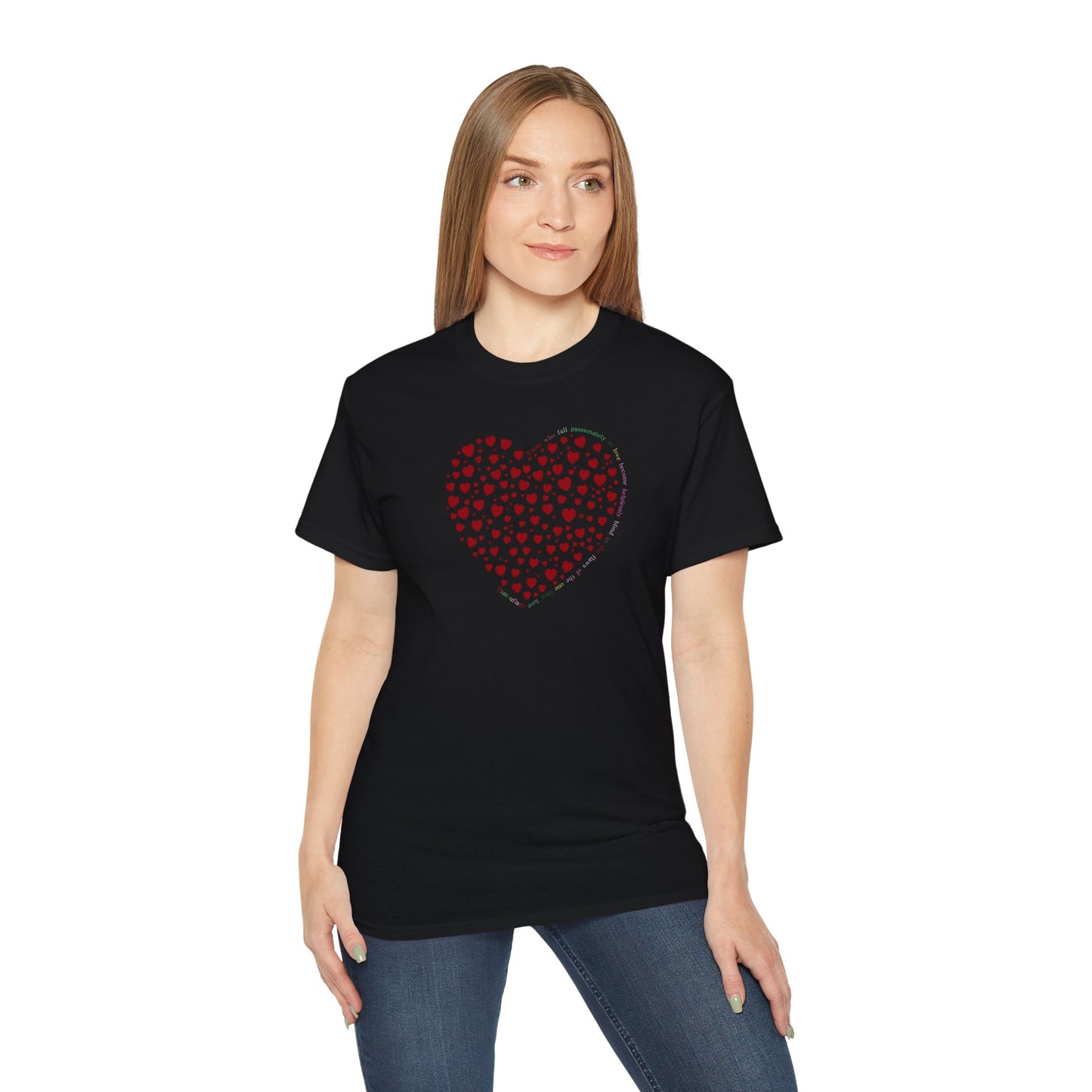 Red Heart Unisex Kurzarm-T-Shirt