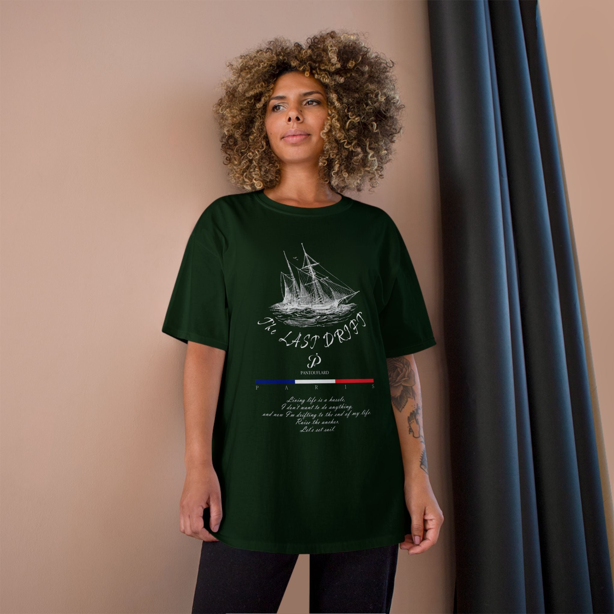 Champion Unisex Black Last Drift Cotton T-Shirt