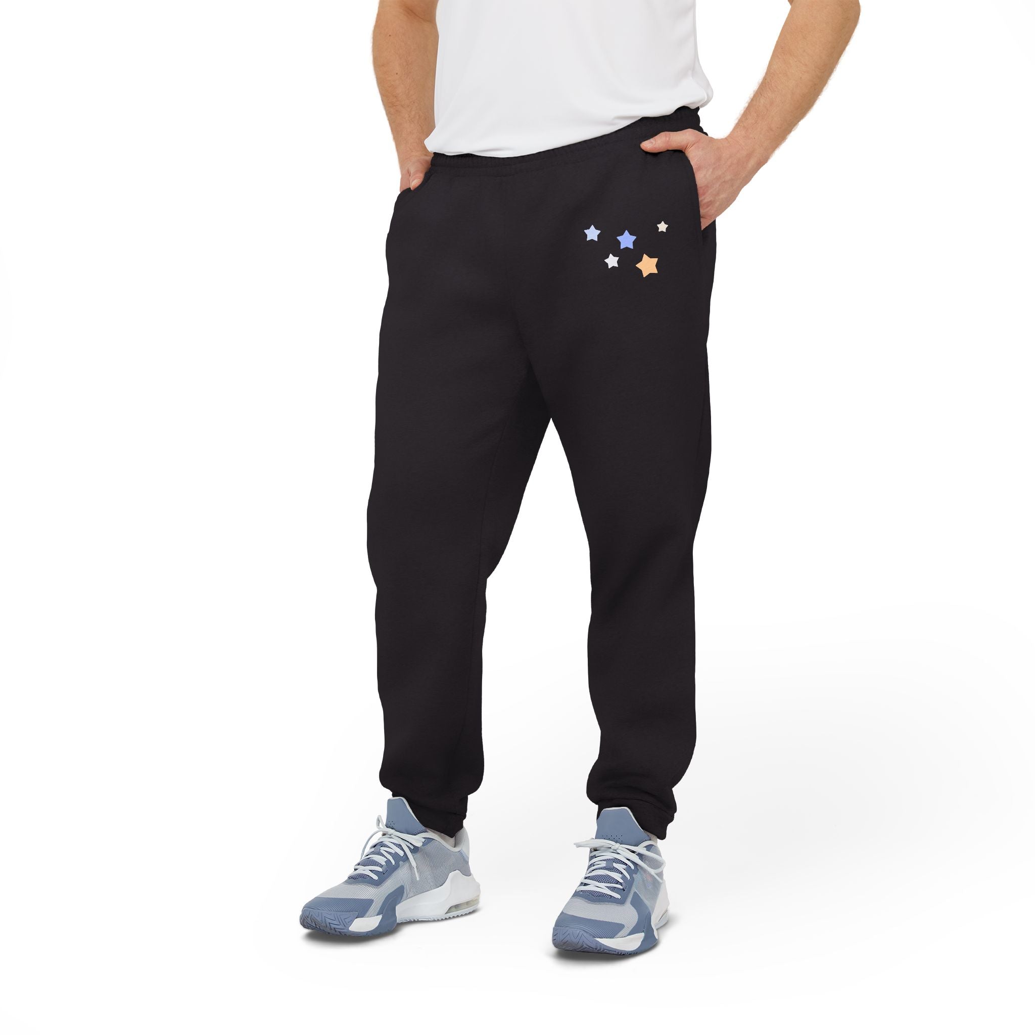 Adidas Men's/Women's Cassiopeia Constellation Graphic Joggers - W-Shape Fleece Sweatpants