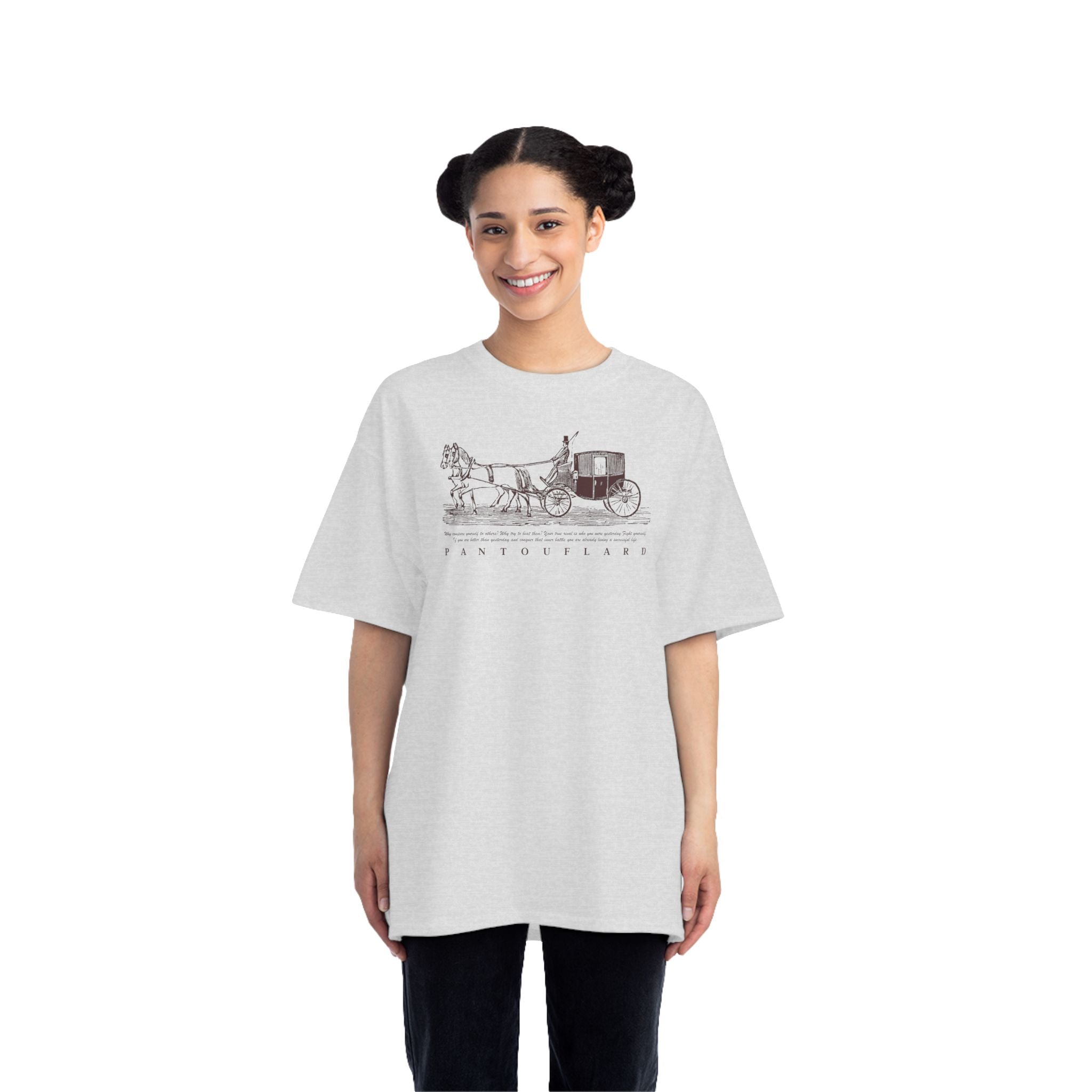 Unisex Burnt Orange Vintage Carriage Graphic 100% Cotton T-Shirt