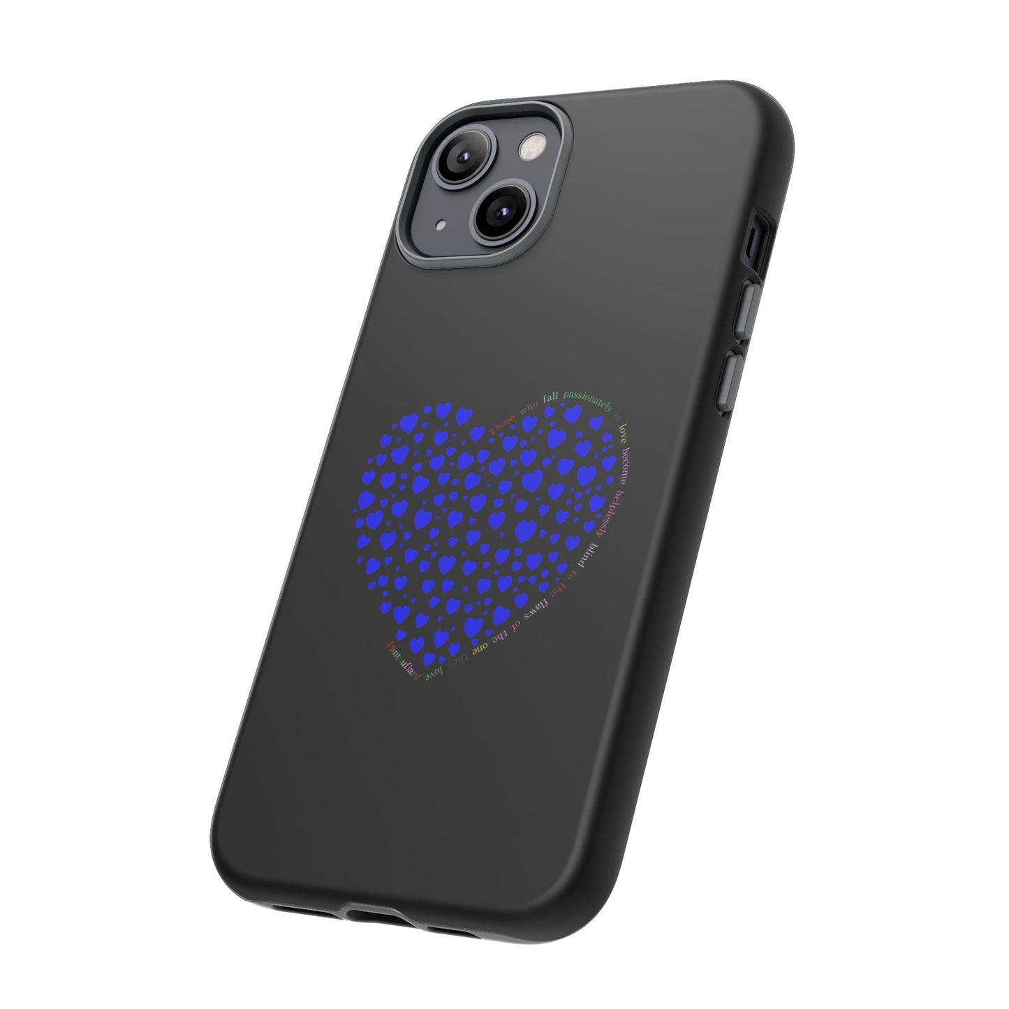 Fundas de corazón azul para teléfonos iPhone, Galaxy, Google Pixel (54 tipos)