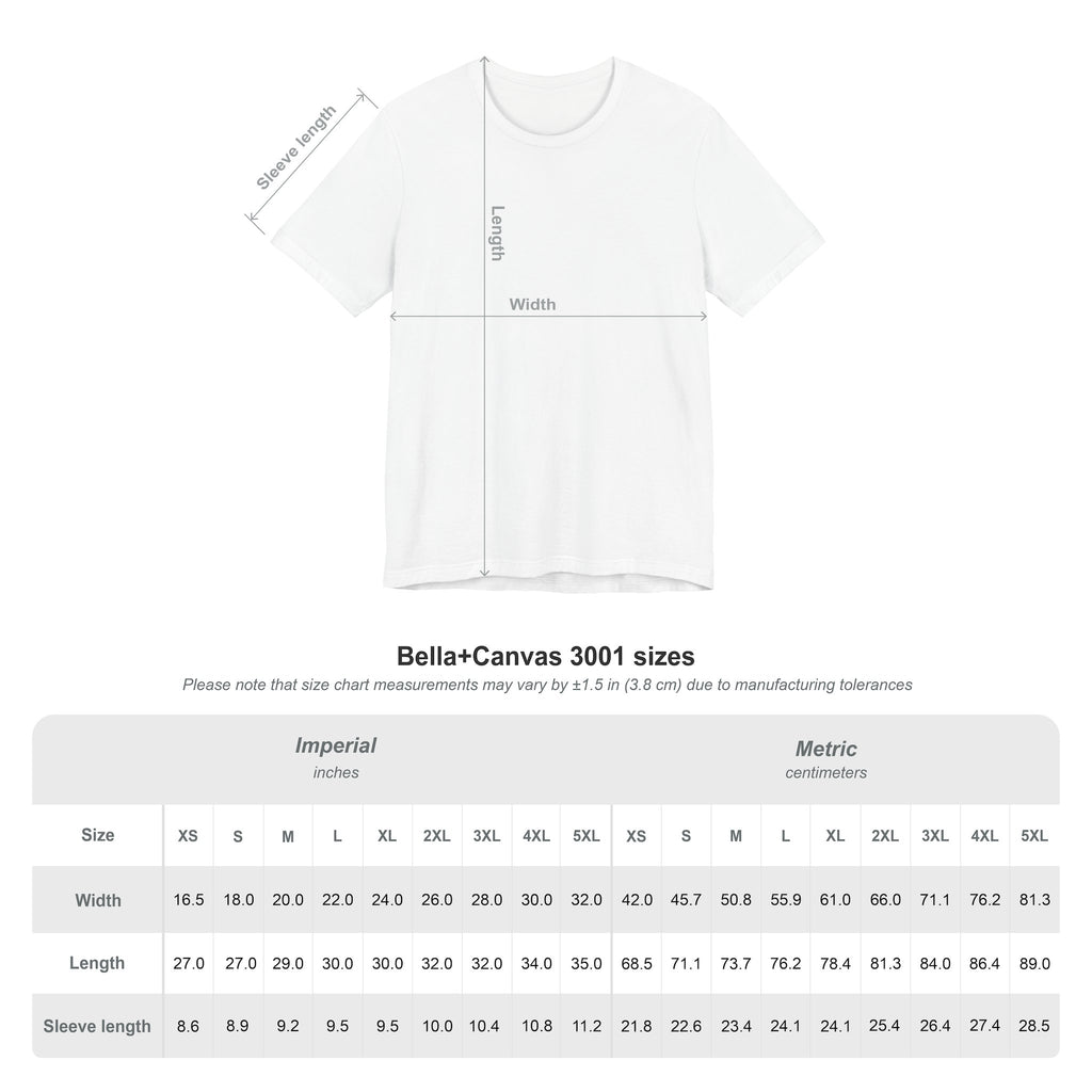 Unisex Minimalist Logo T-Shirt - 100% Airlume Cotton Soft Jersey Tee