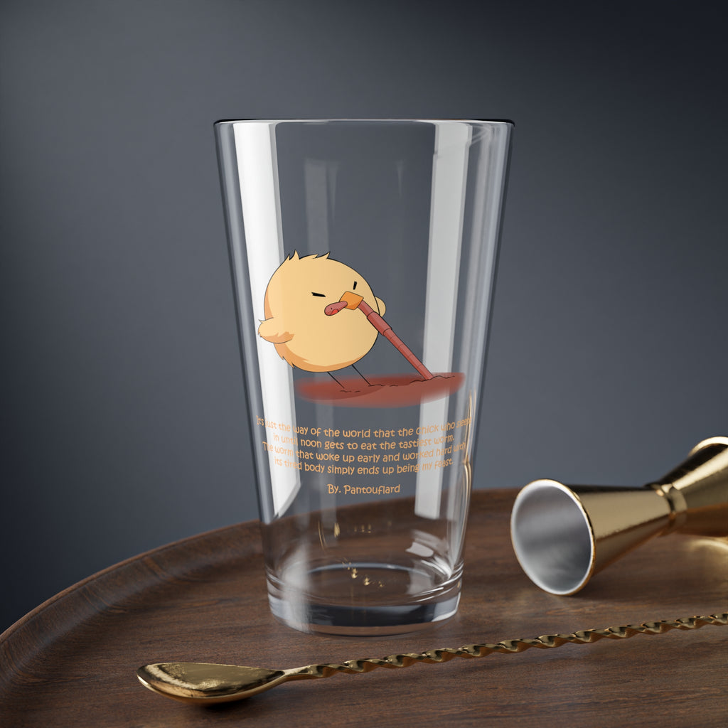 Clear Pantouflard 'Late Chick' Sarcastic Solid Glass Mixer