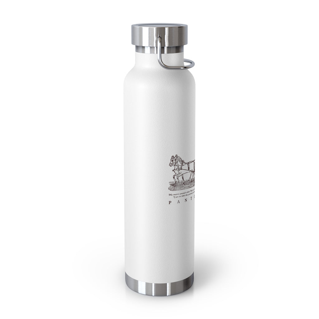 Orange Vintage Carriage Quote 22oz Copper Vacuum Insulated Bottle