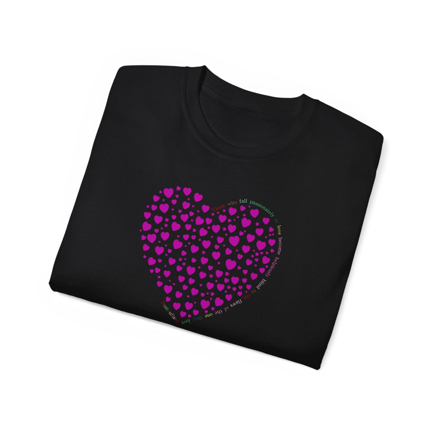 Pink Heart Unisex short sleeved T-shirt