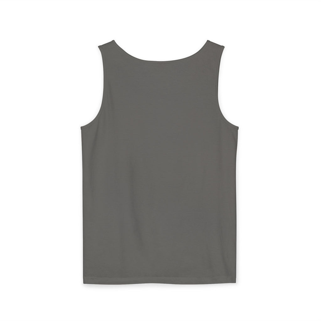 Unisex White Last Drift Cotton Garment-Dyed Tank Top