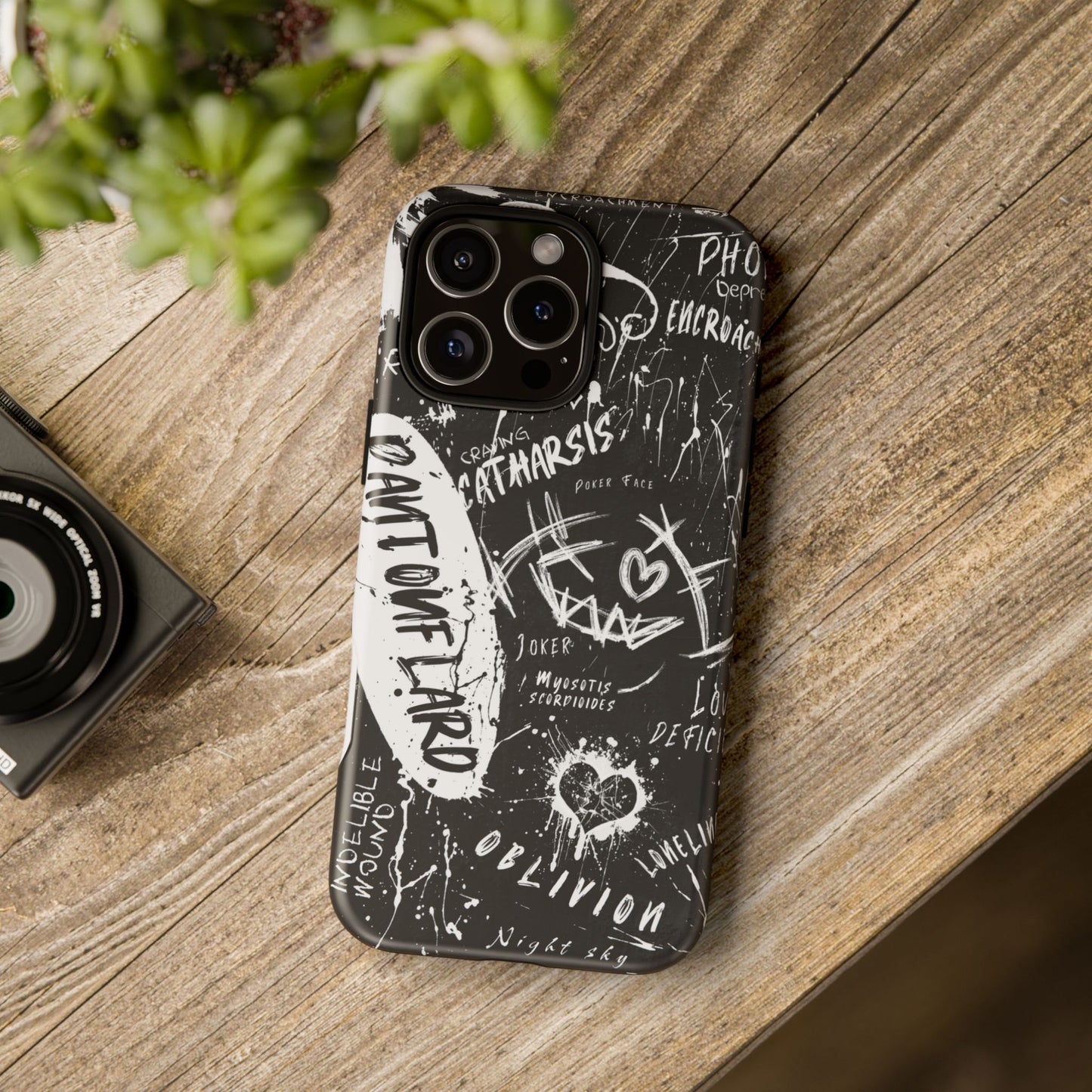 Fundas resistentes: funda atrevida para iPhone, Galaxy, Google Pixel, diseño de grafiti negro, estética urbana, regalo para amantes del arte, accesorios de teléfono modernos, estilo callejero
