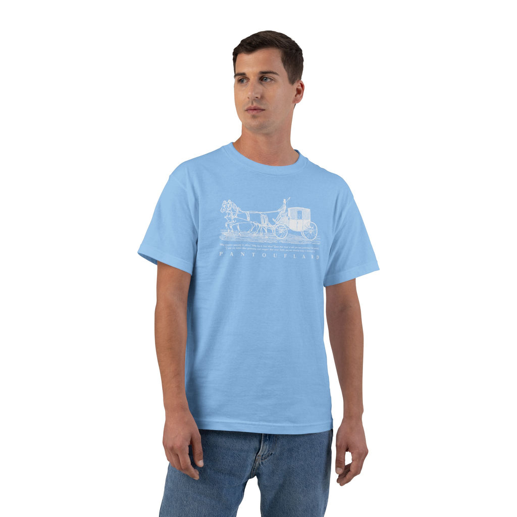 Unisex Navy Hanes Vintage Carriage Graphic 100% Cotton T-Shirt