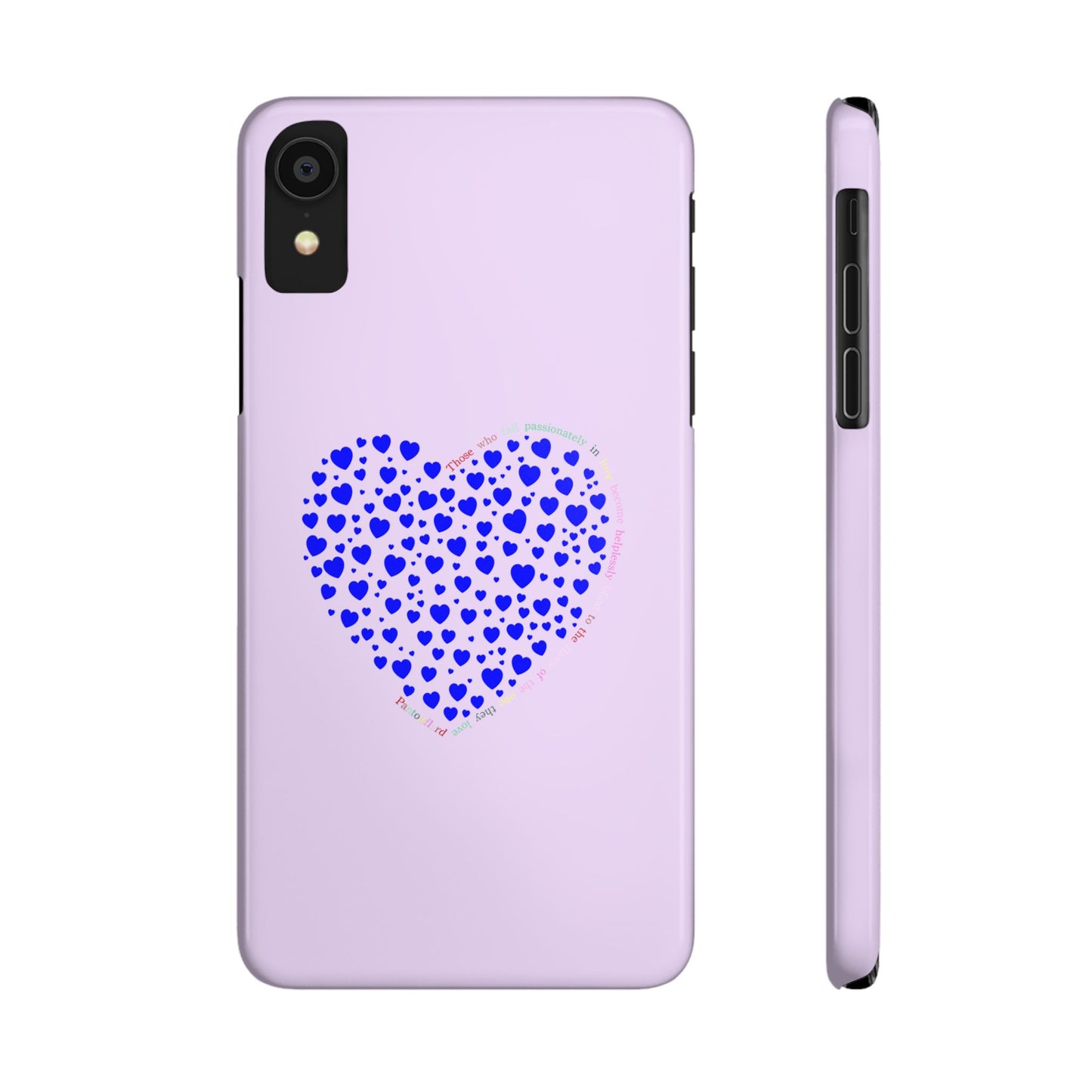 Funda delgada para iPhone Blue Heart