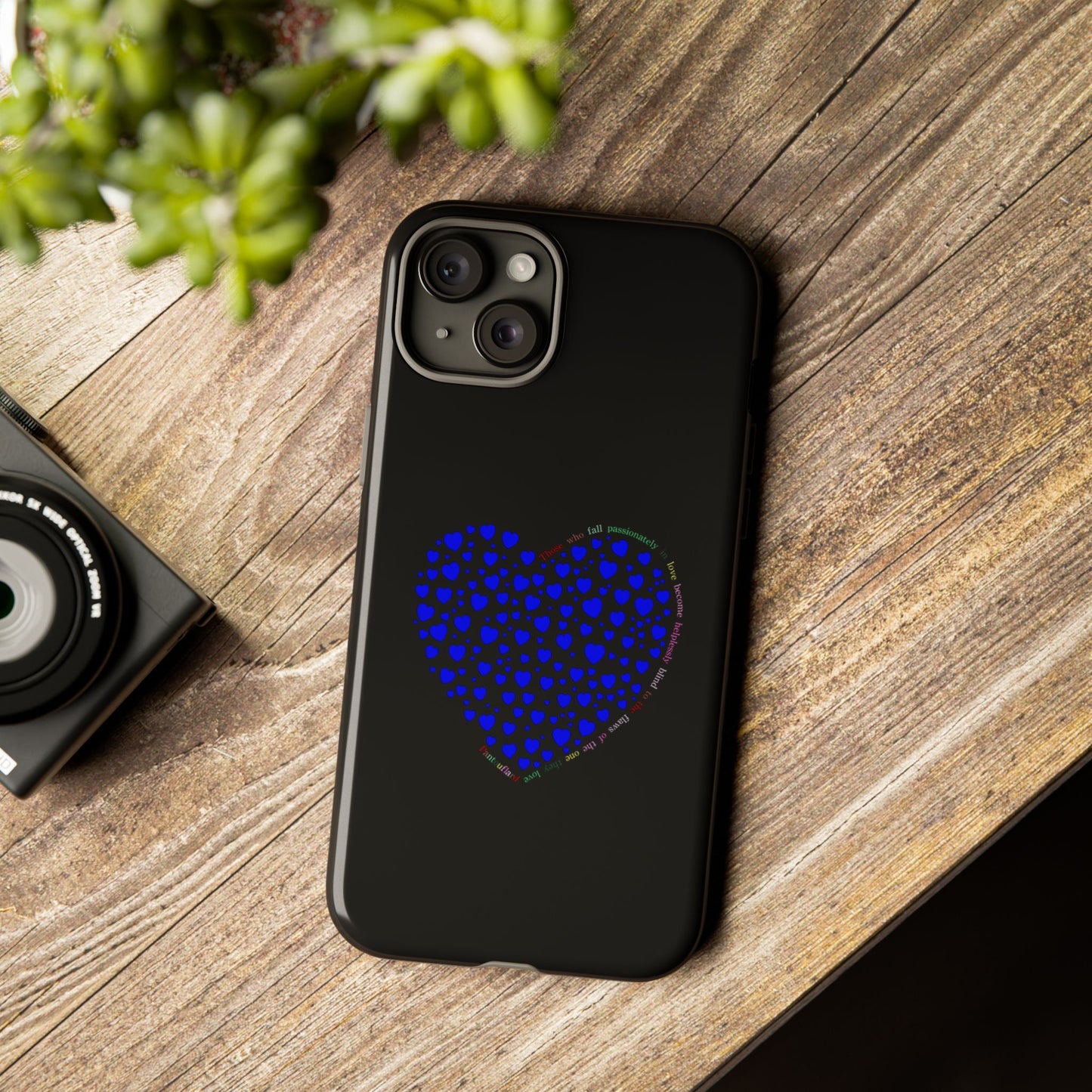 Fundas de corazón azul para teléfonos iPhone, Galaxy, Google Pixel (54 tipos)