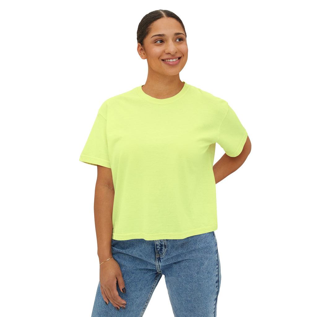 Women's White Pantouflard Carriage Cotton Boxy Tee