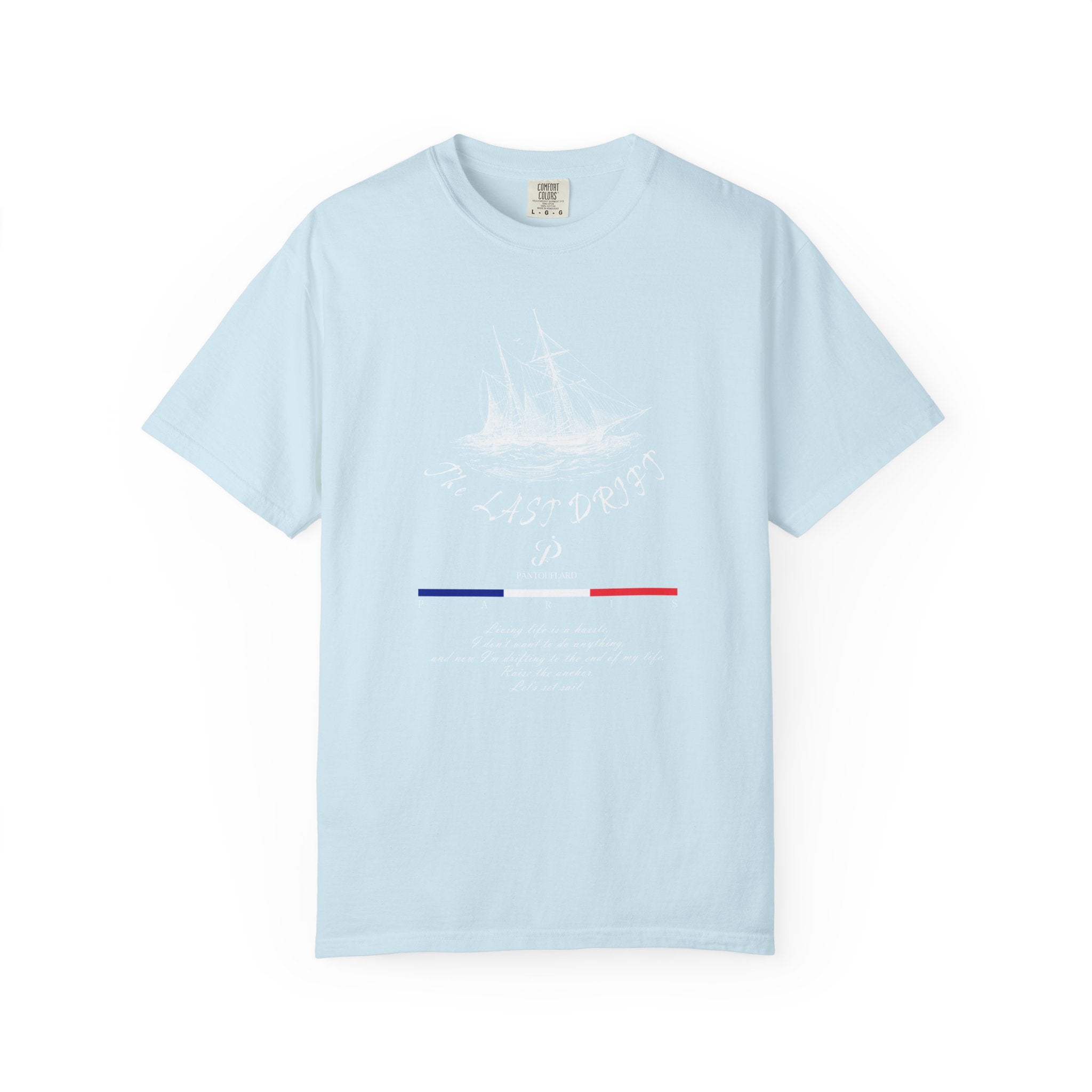 Unisex Navy Blue Nautical Ship The Last Drift 100% Cotton T-shirt