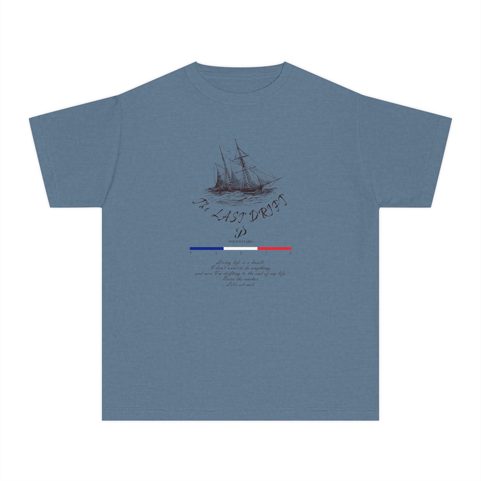 Old Money Nautical Heritage Tee - The Last Drift I (Comfort Colors Garment-Dyed Shirt)