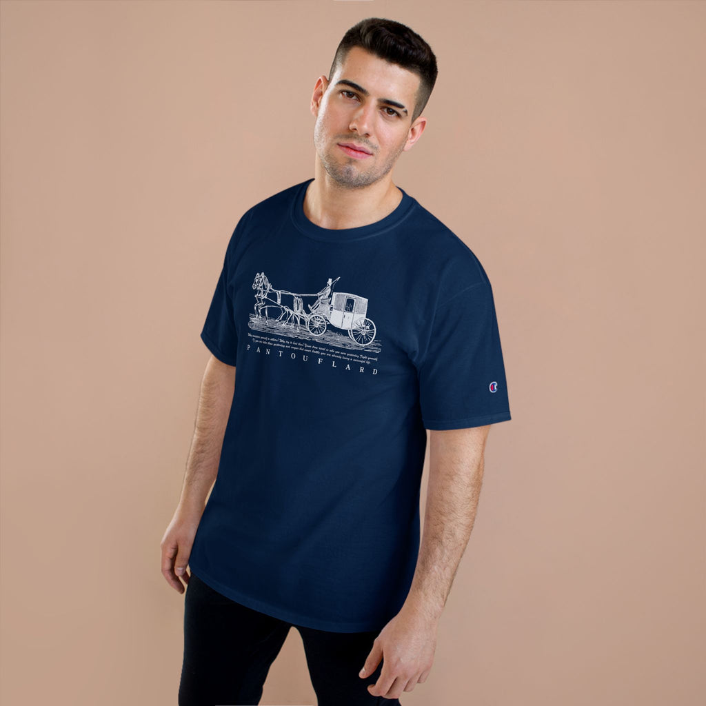 Unisex Charcoal Champion Vintage Carriage 100% Cotton T-Shirt